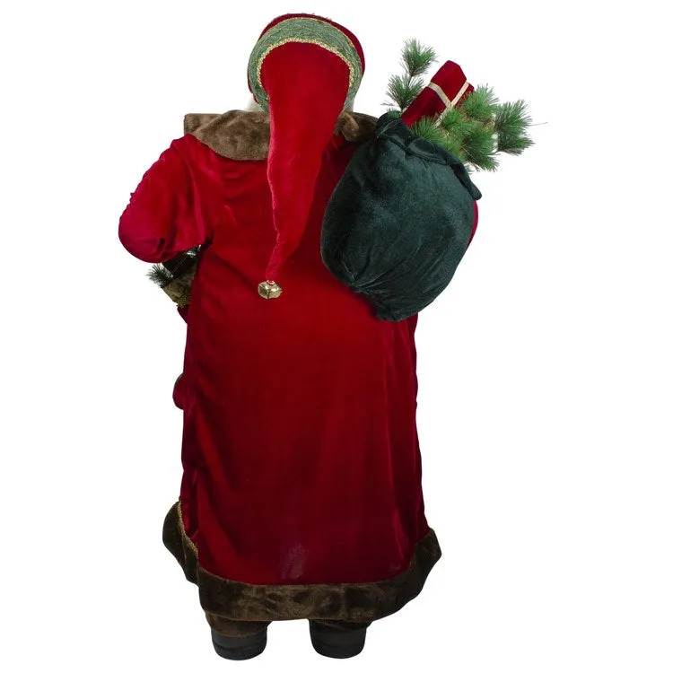 4' Standing Santa Christmas Figurine with Presents