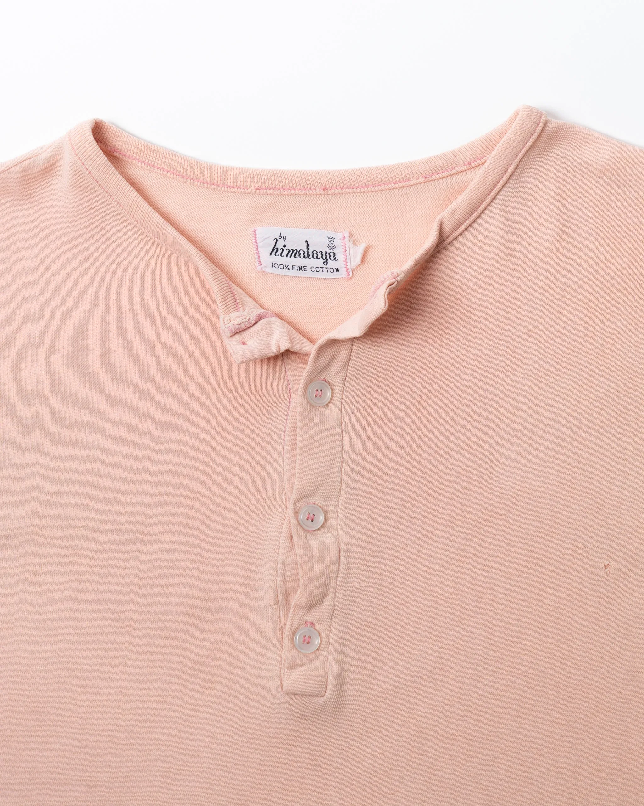 50’s Pink Henley - Small