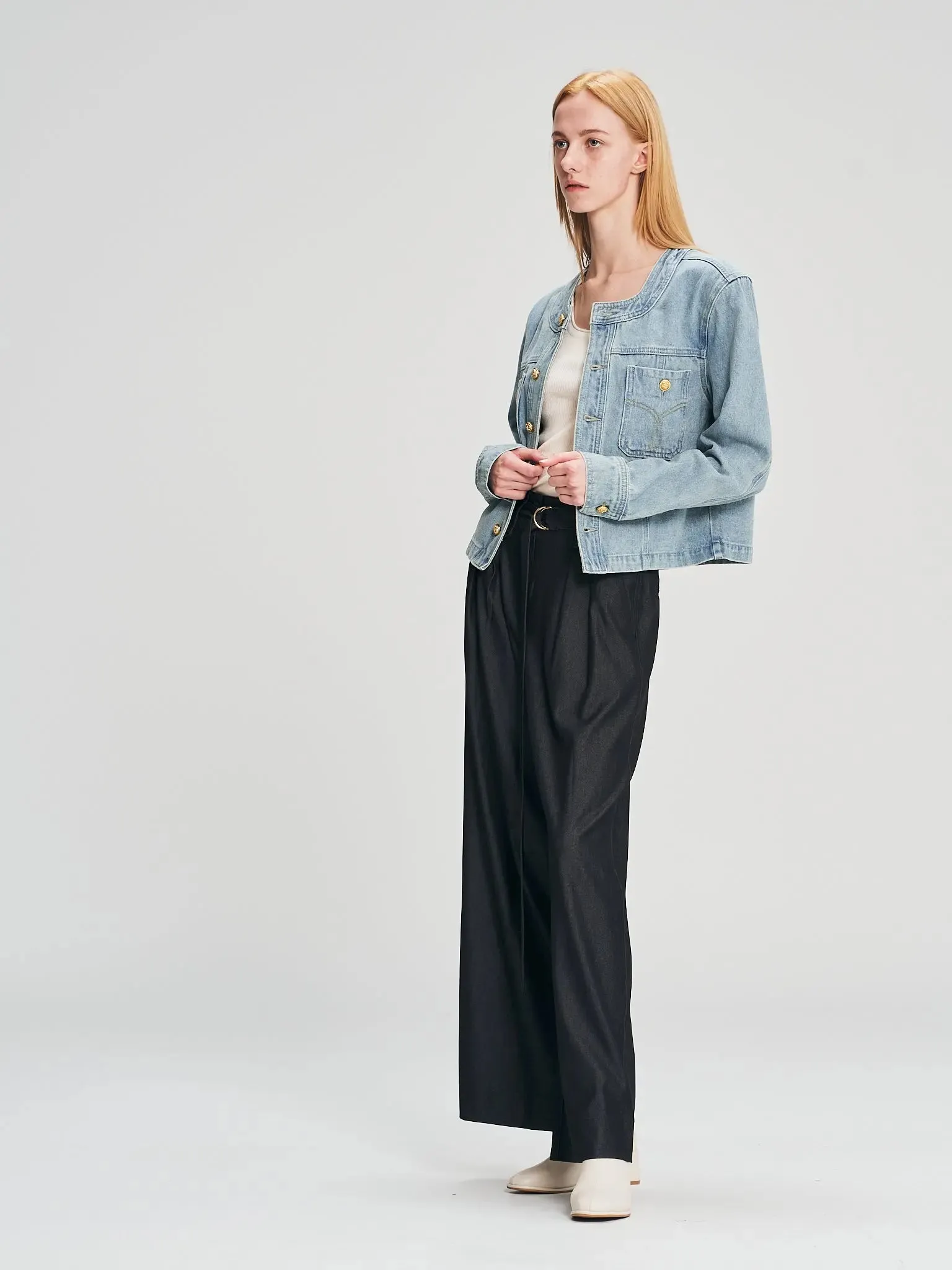 A17167 Wide Leg Dress Pants