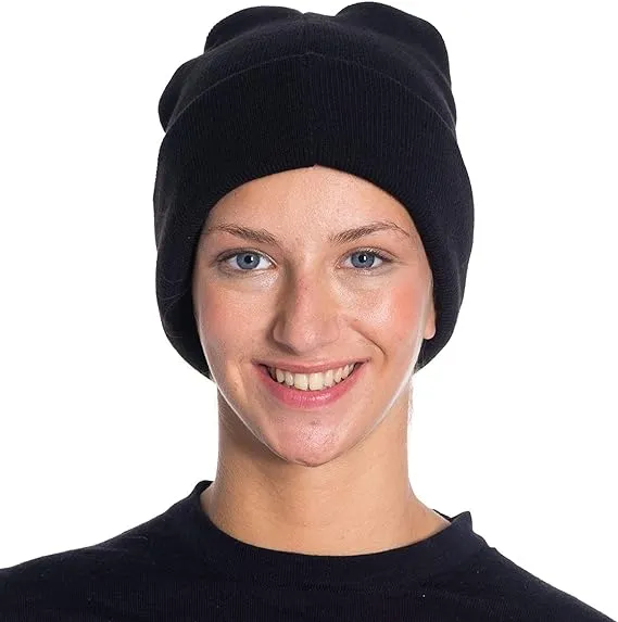 Acrylic Beanies for Women Soft Warm Knit Winter Beanie Hat