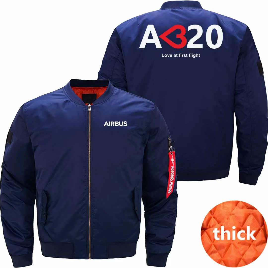 AIRBUS A320 BOMBER FLIGHT AVIATOR JACKET