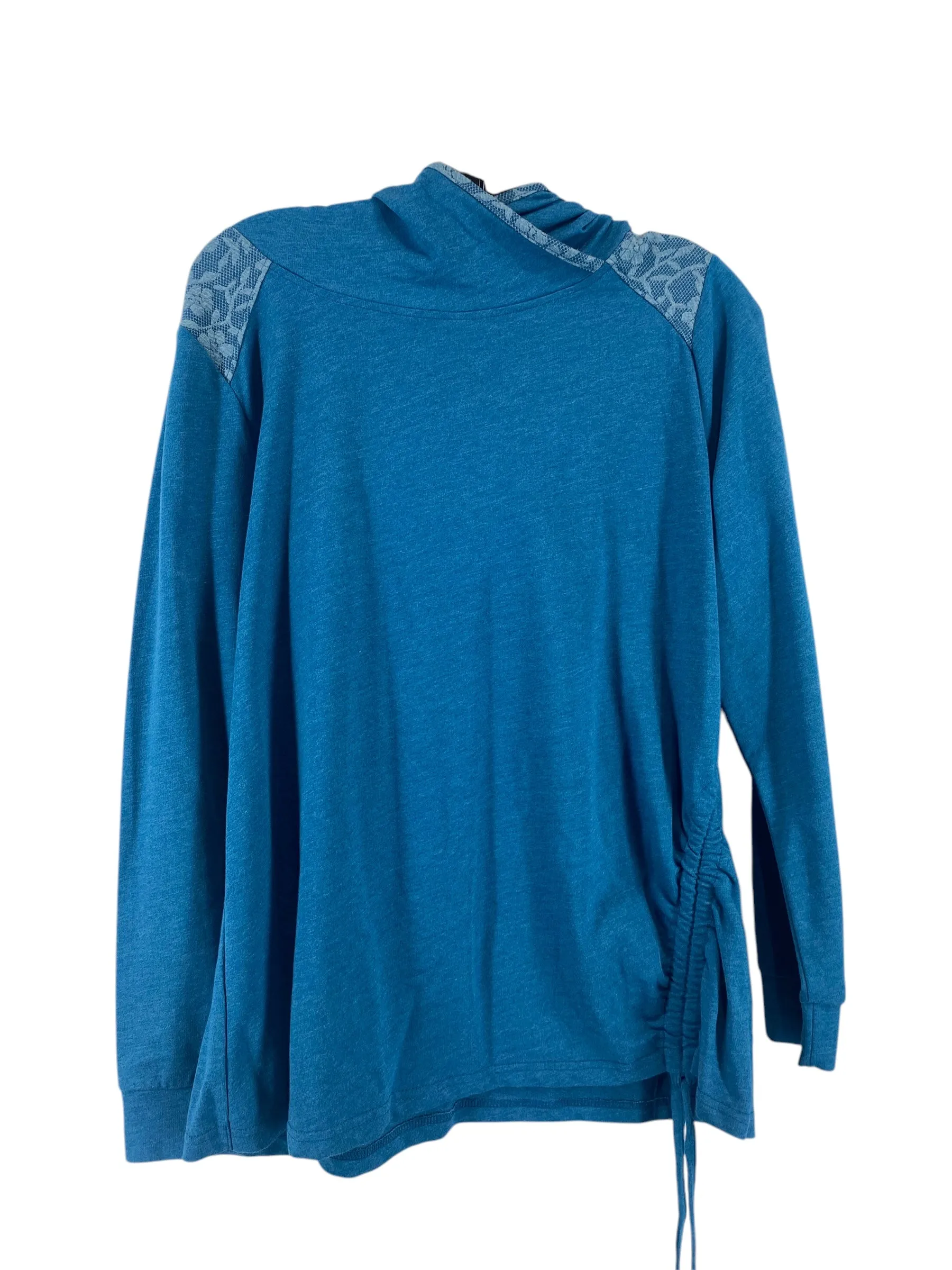 Athletic Top Long Sleeve Hoodie By St Johns Bay In Blue, Size: L