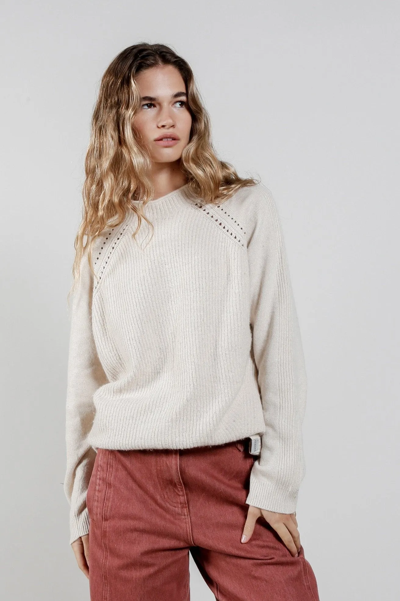 Atlanta Wool Blend Jumper Sand