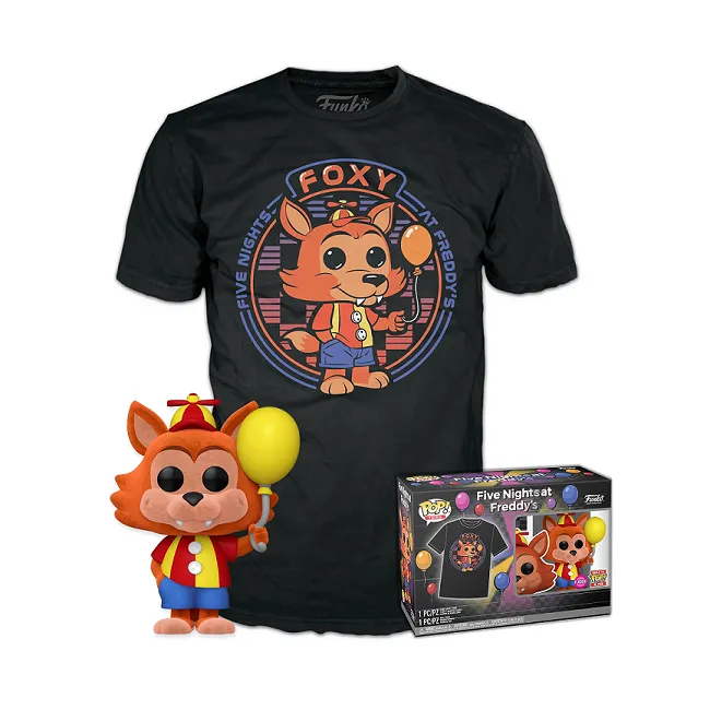 Balloon Foxy - Five Nights at Freddys Funko Pop! & Tee [Flocked Size-XL]