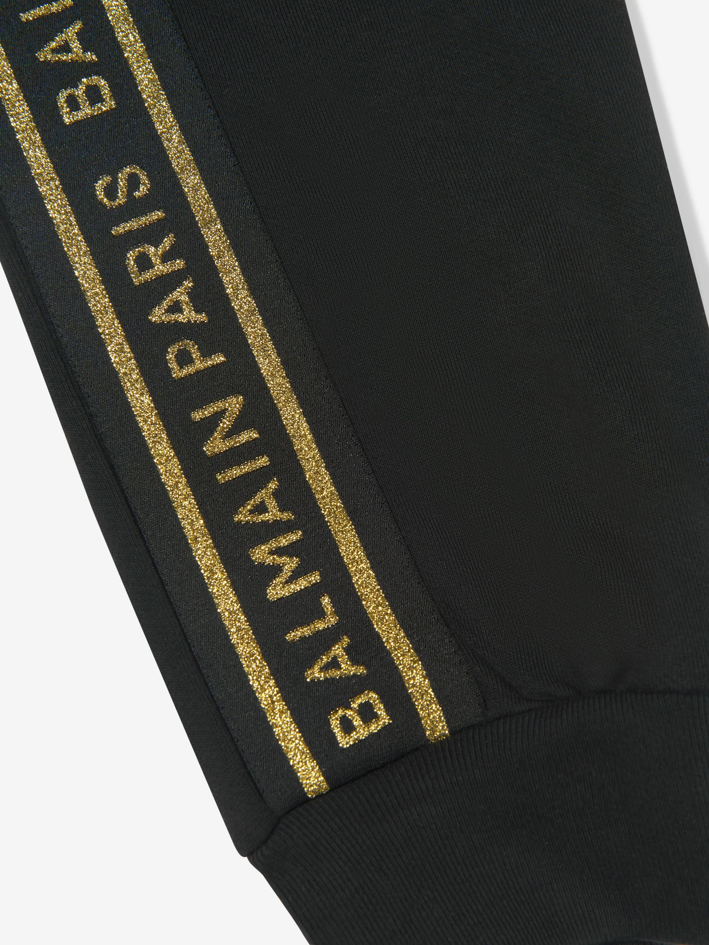 Balmain Girls Logo Trim Sweatpants