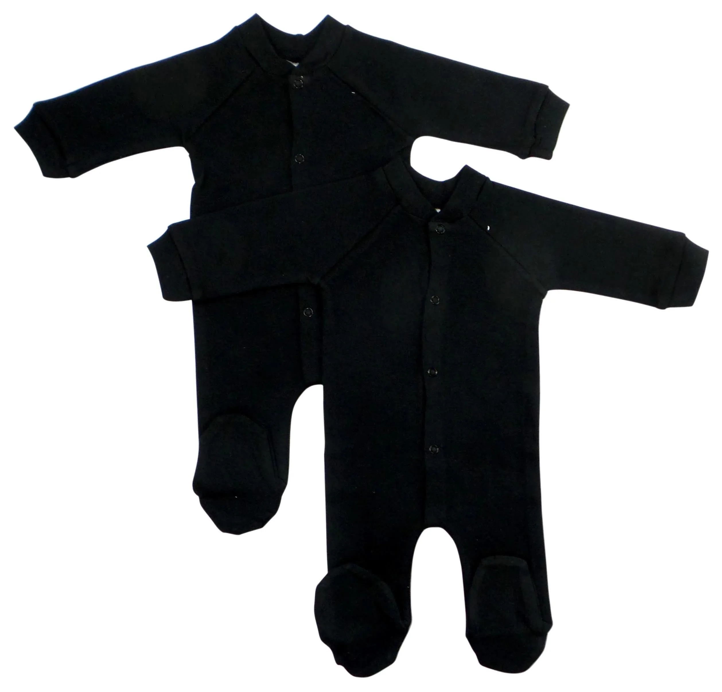 Bambini Black Interlock Sleep & Play (Pack of 2)