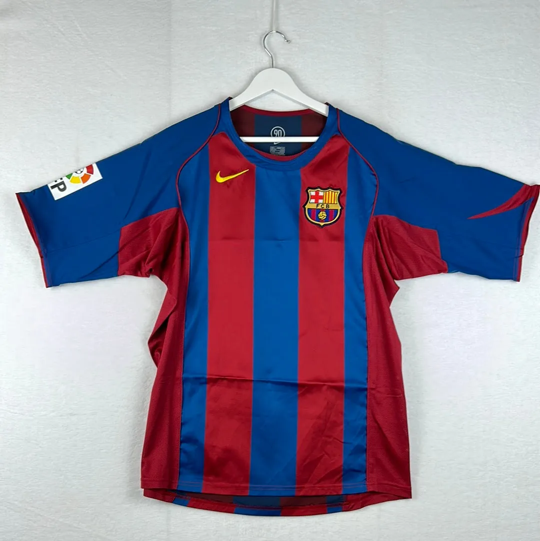 Barcelona 2004-2005 Home Shirt - Larsson 17 - Mint Condition