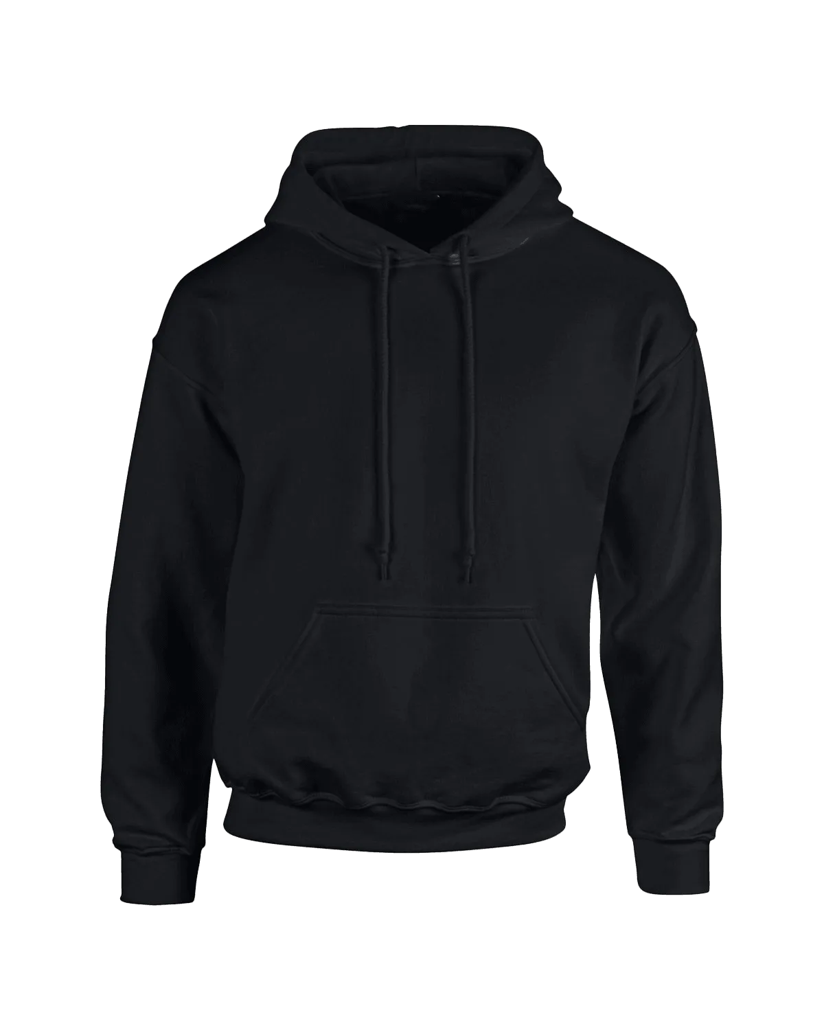 Black Unisex Really Big Pullover Hoodies