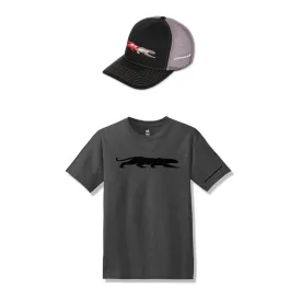 Camaro Collector's Edition Panther Logo T-Shirt & Hat Bundle