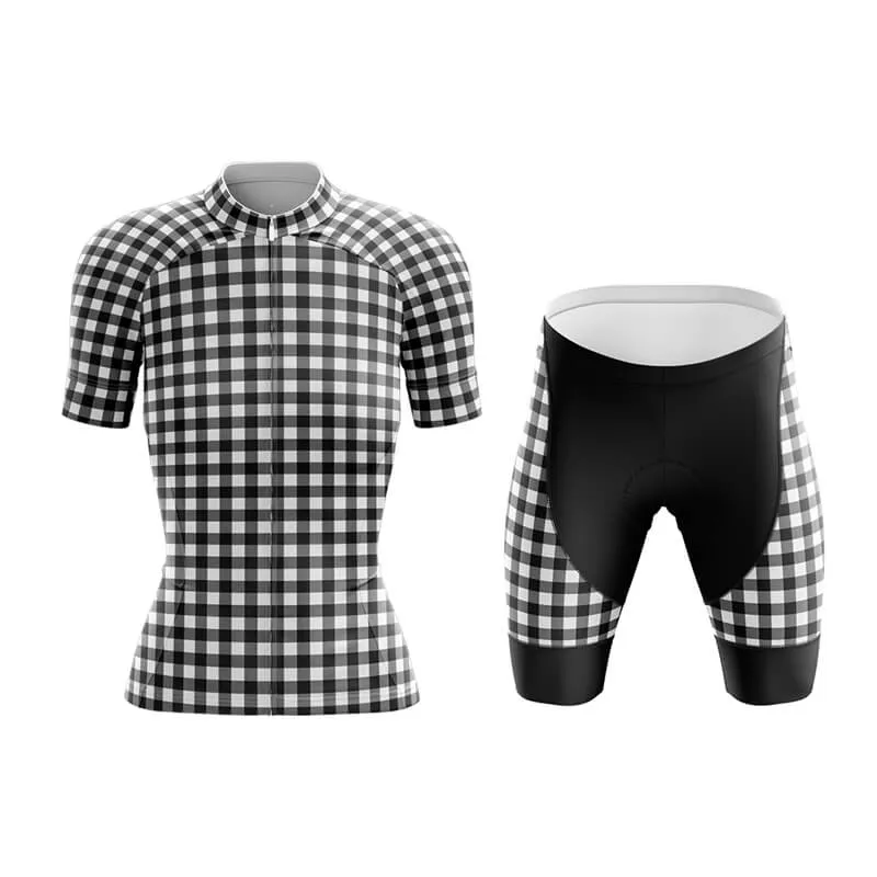 Checkered (Black) Club Cycling Kit