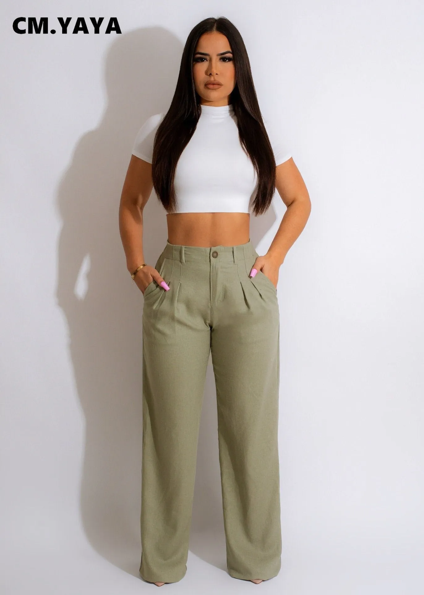 CLASSY WIDE LEG HIGHWAIST TROUSERS