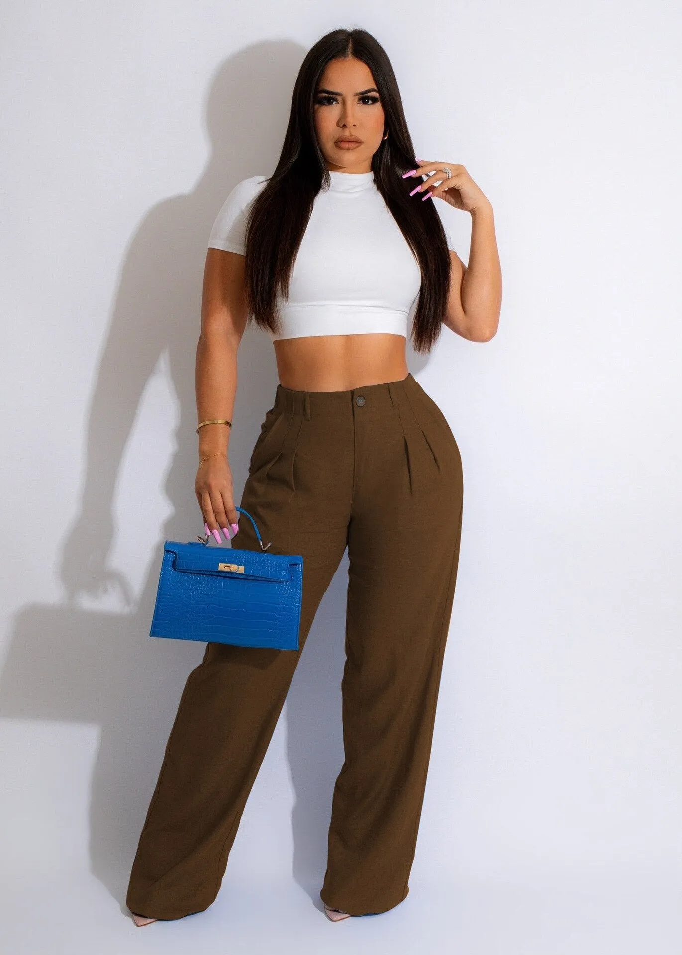 CLASSY WIDE LEG HIGHWAIST TROUSERS