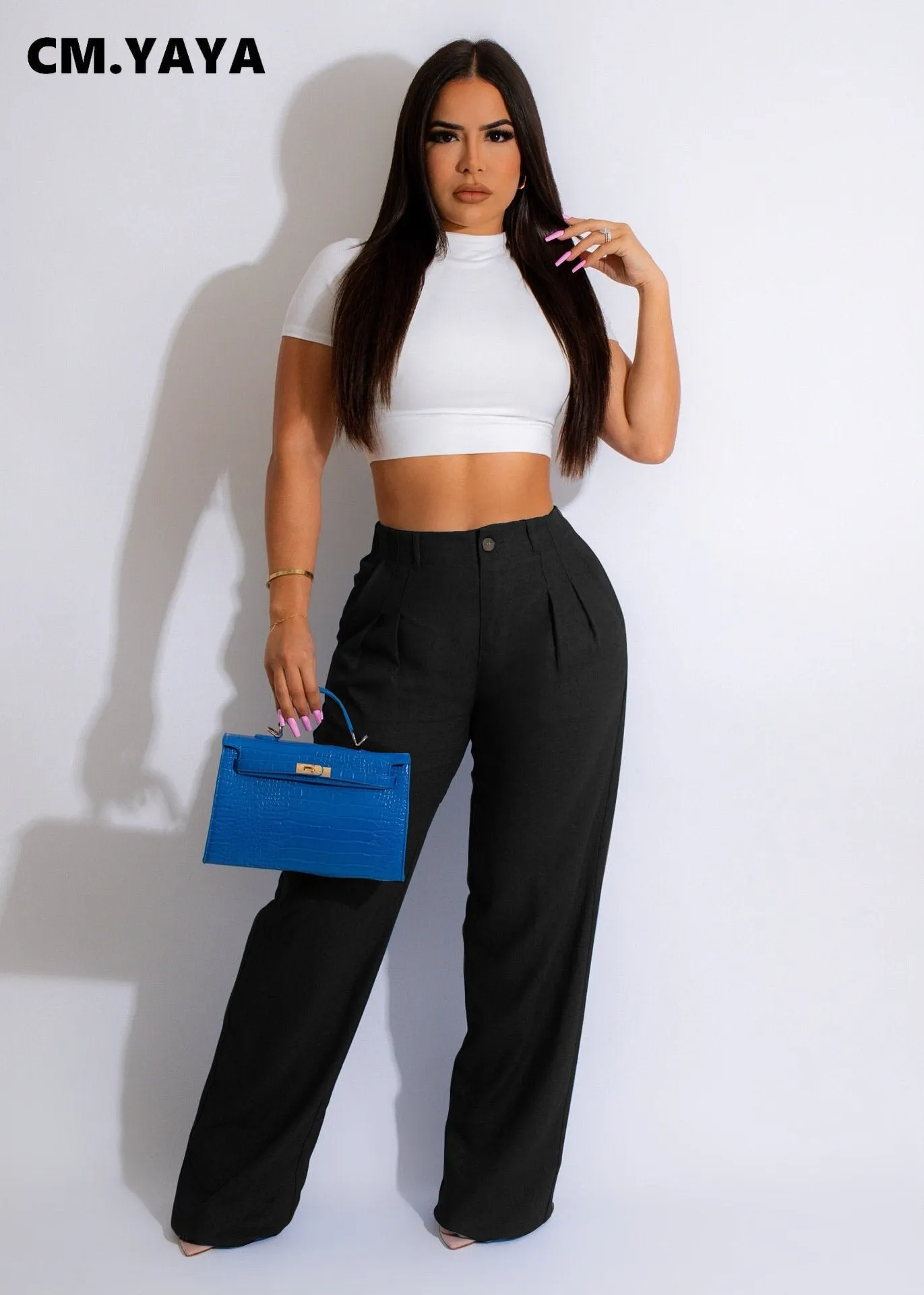 CLASSY WIDE LEG HIGHWAIST TROUSERS