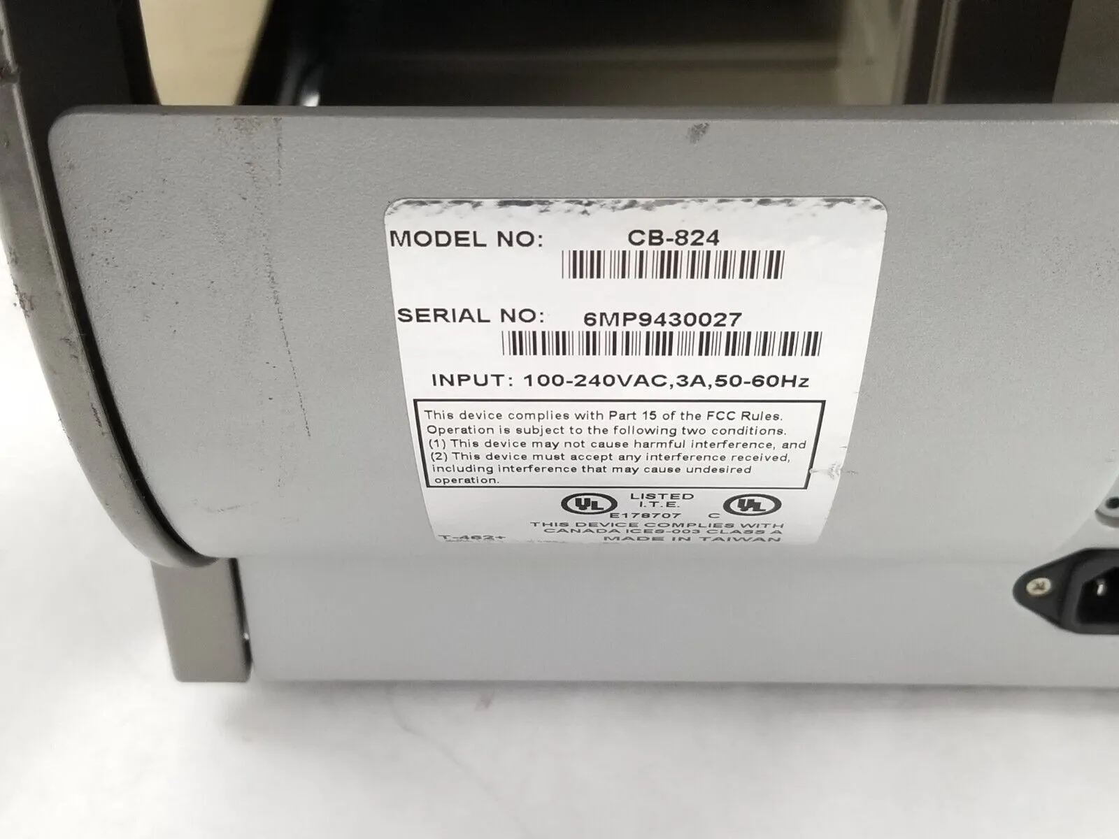 Cub CB-824 203dpi Thermal Transfer Printer Parts or Repair Bad Printhead