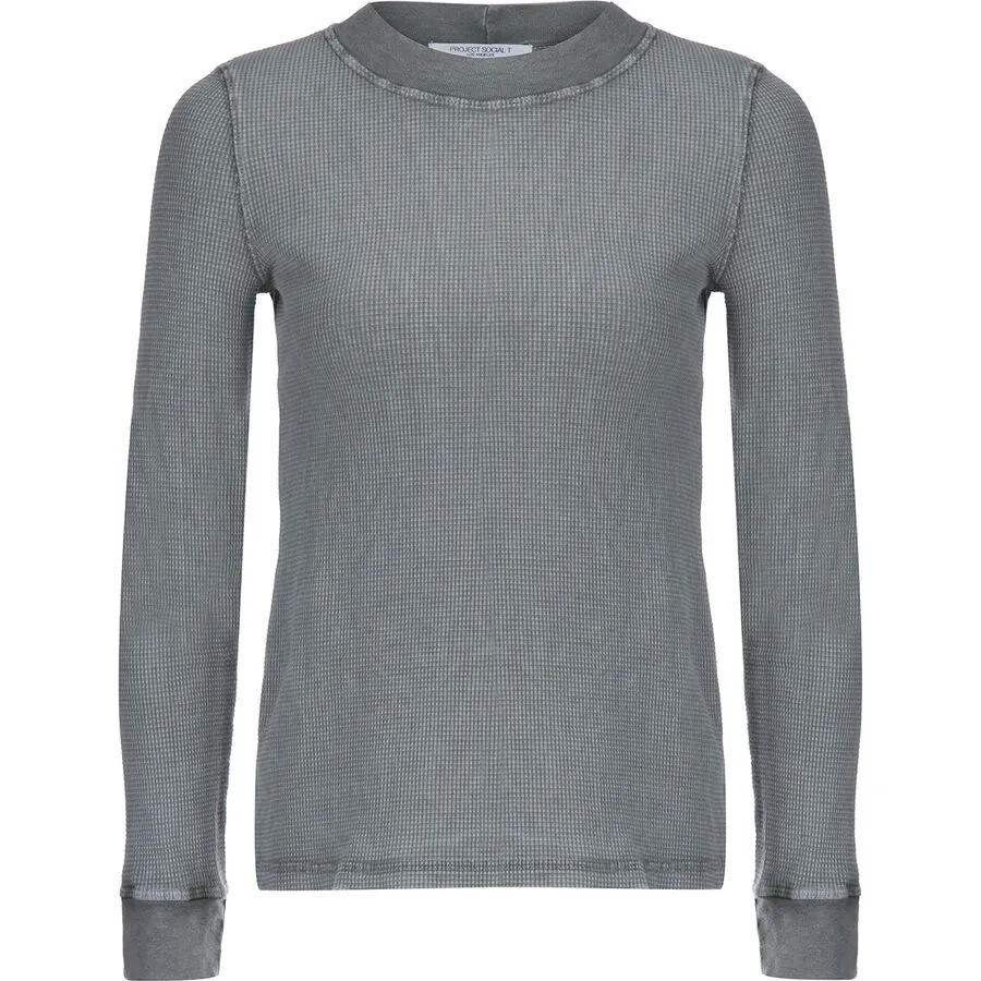 Daxton Washed Thermal Mock Neck Top