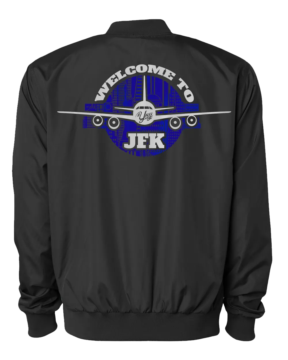 Diamond YAY JFK NYCBG Bomber Jacket (Black)