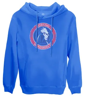 Dorking Wanderers FC Color Badge Fleece Pullover Hoodie - Royal