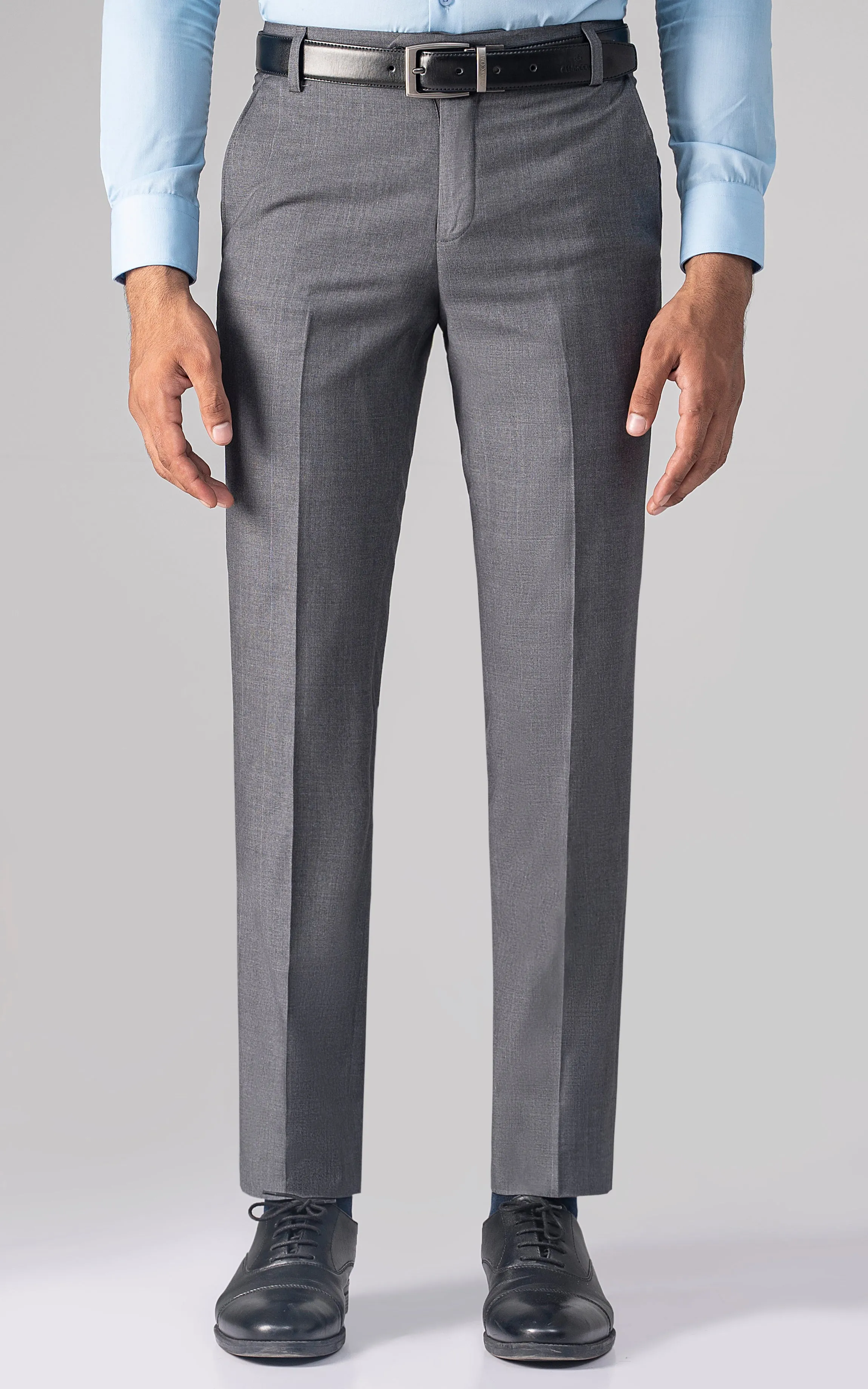 DRESS PANT GREY SELF