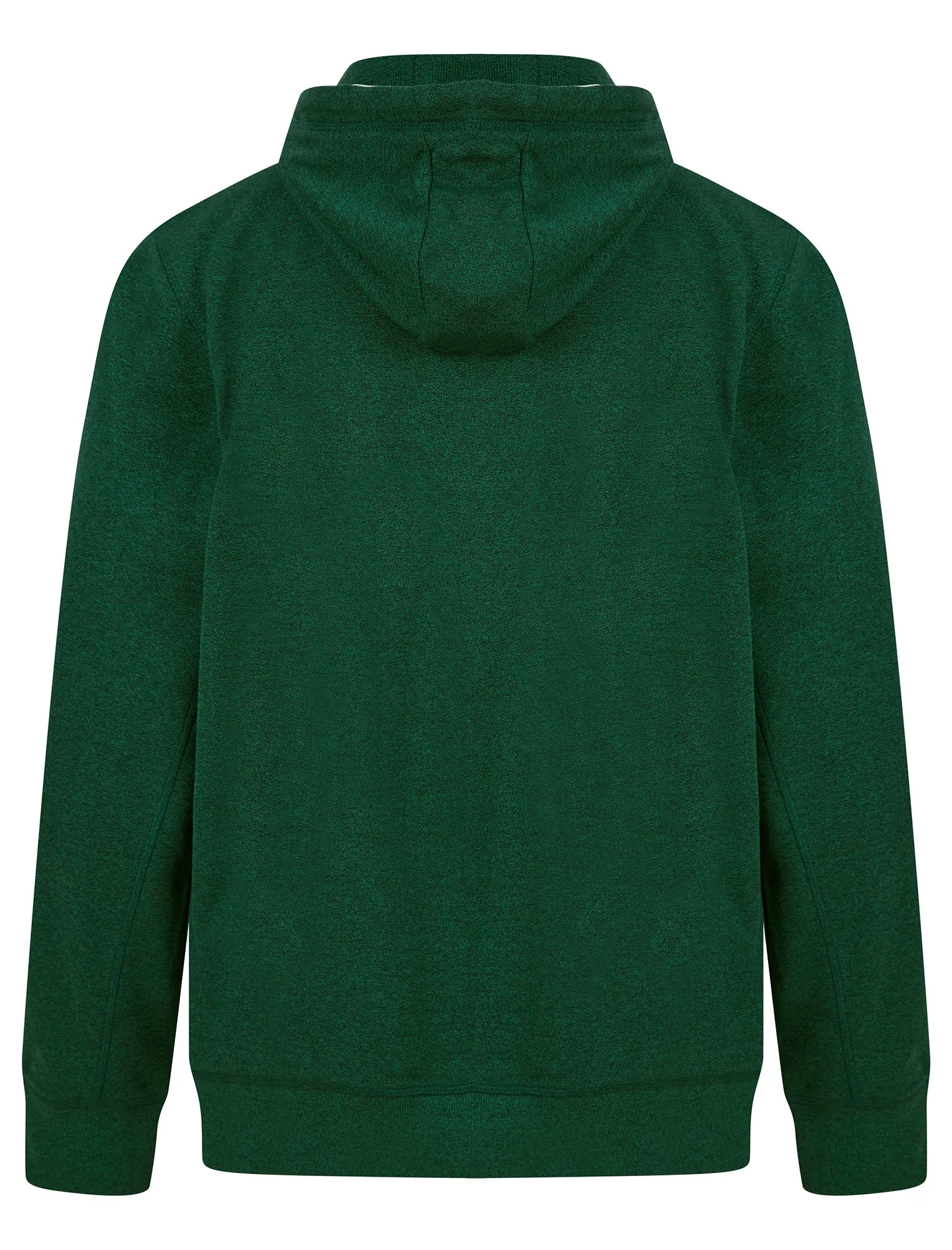 Edit Motif Brushback Fleece Pullover Hoodie in Green Grindle - Tokyo Laundry