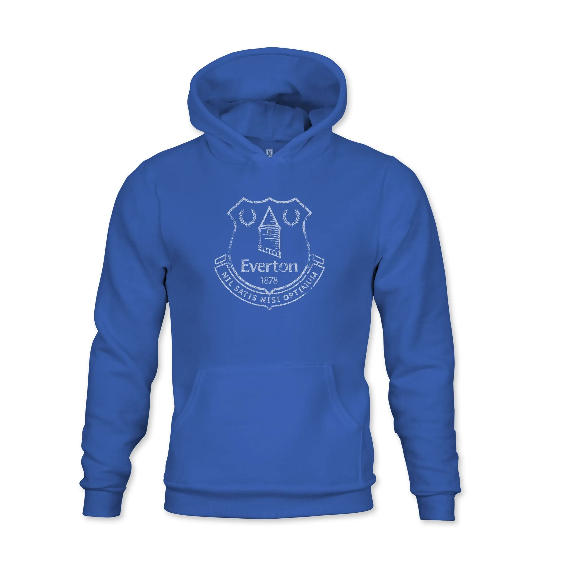 Everton FC Mono Badge Youth Fleece Pullover Hoodie - Royal