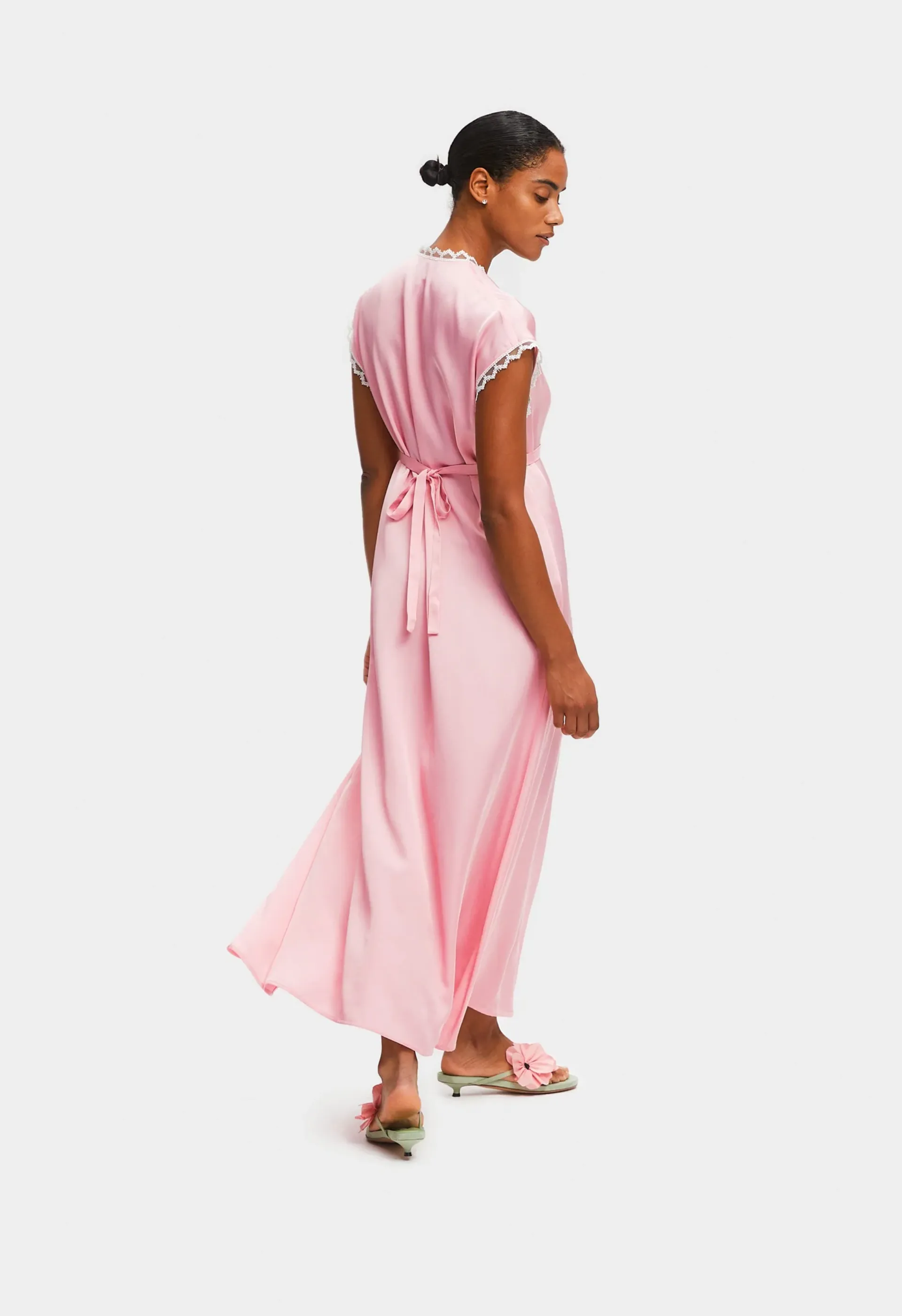 Genus Rosa Satin Dress