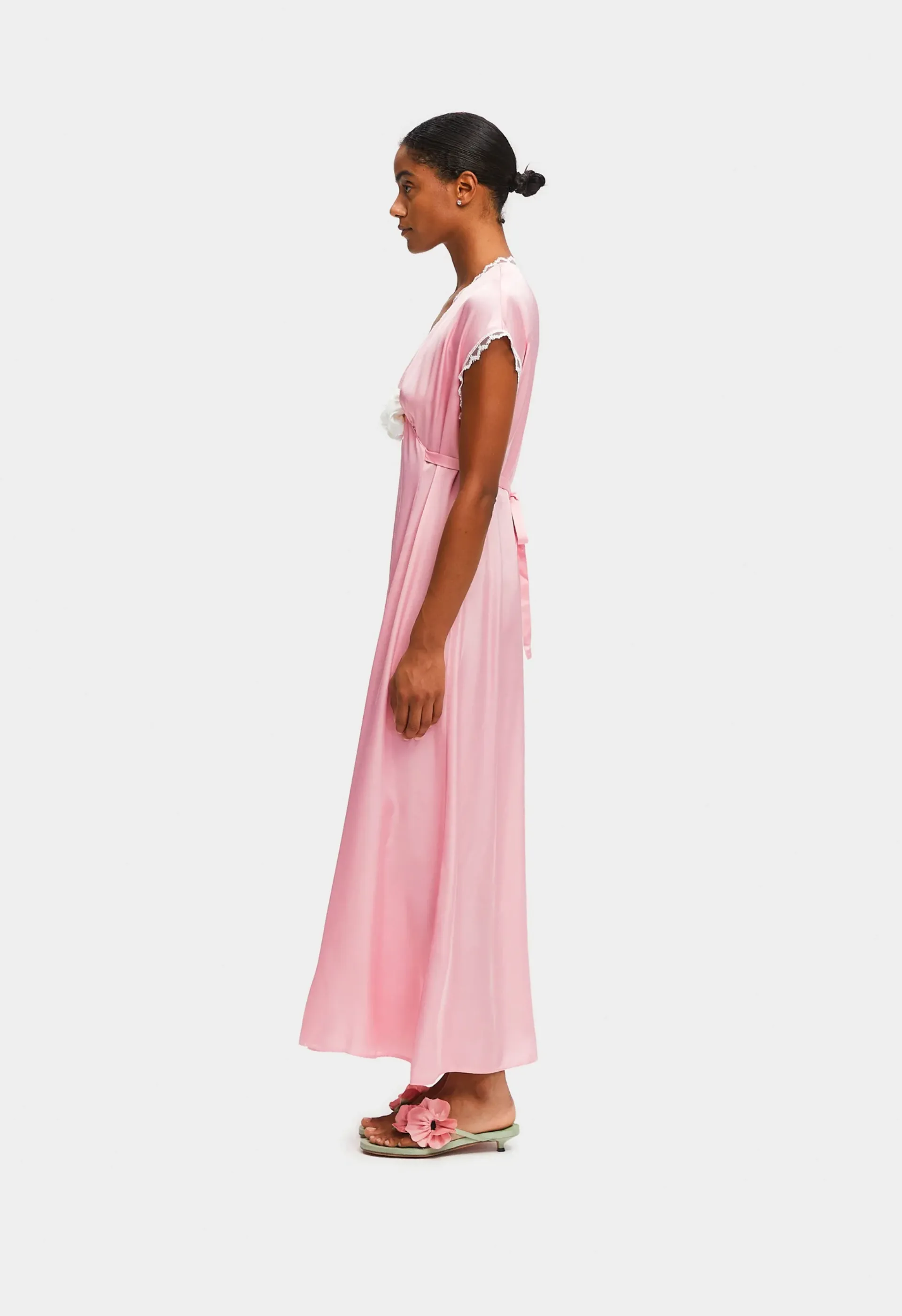 Genus Rosa Satin Dress