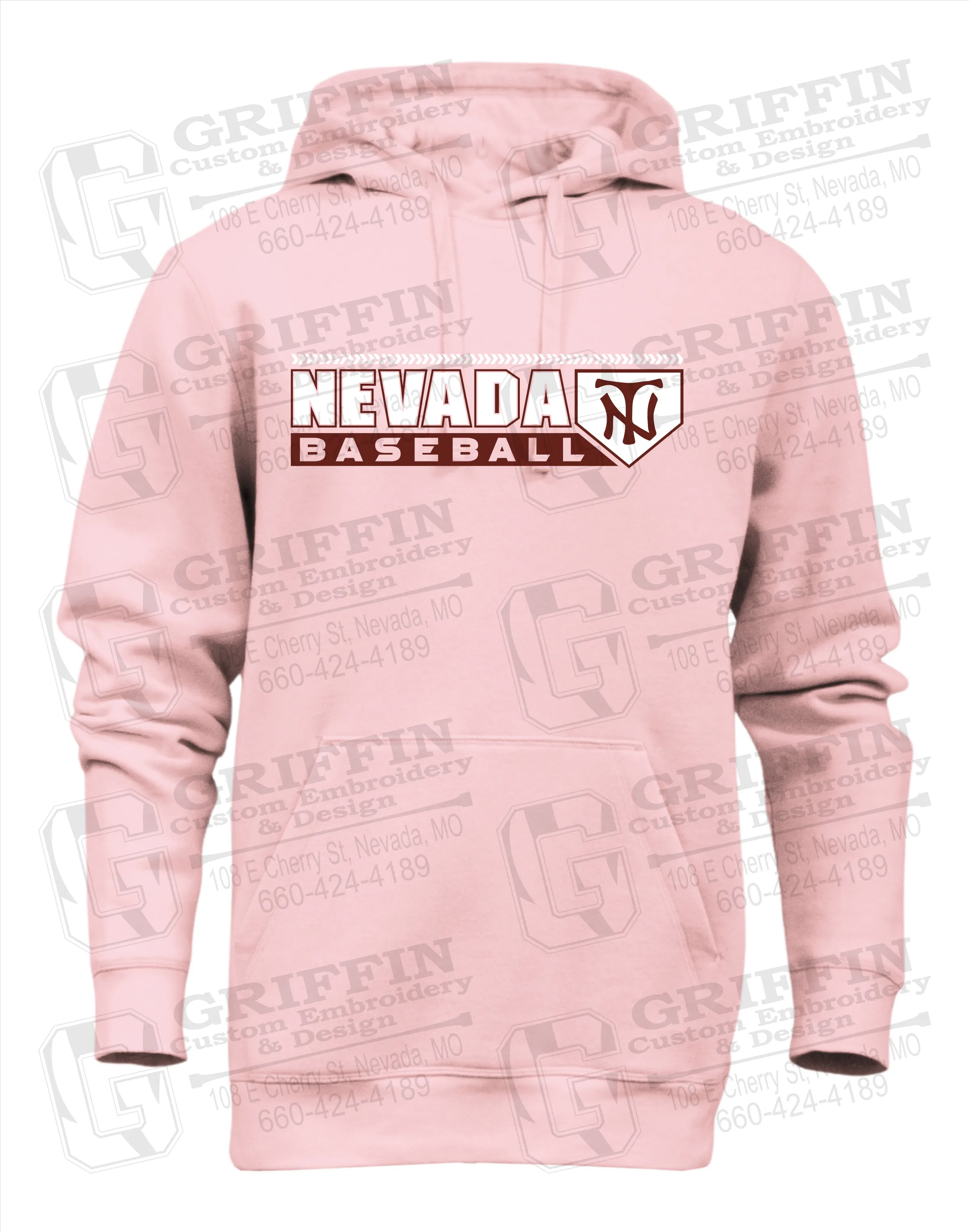 Heavyweight Fleece Hoodie - Baseball - Nevada Tigers 24-Y