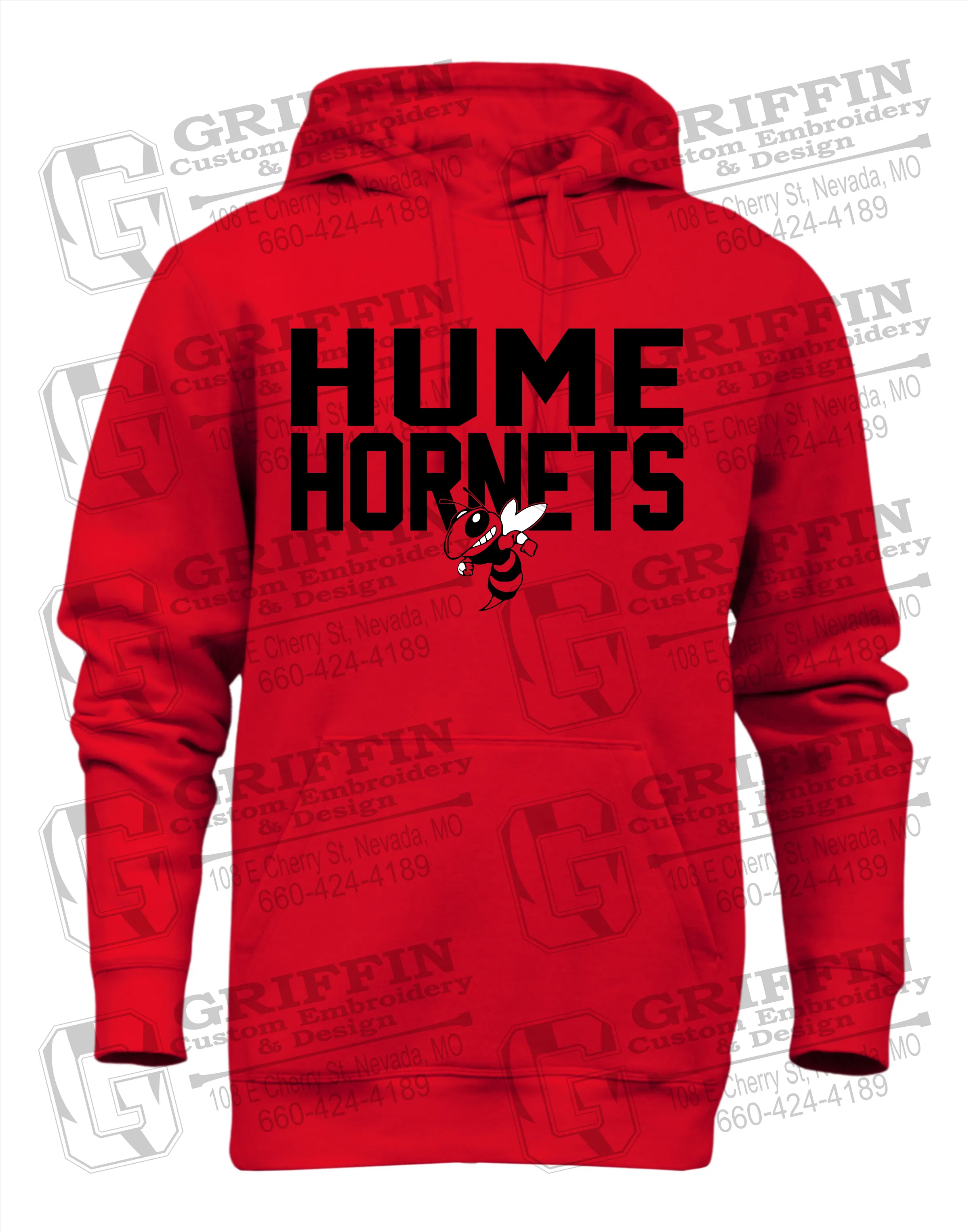 Heavyweight Fleece Hoodie - Hume Hornets 23-F