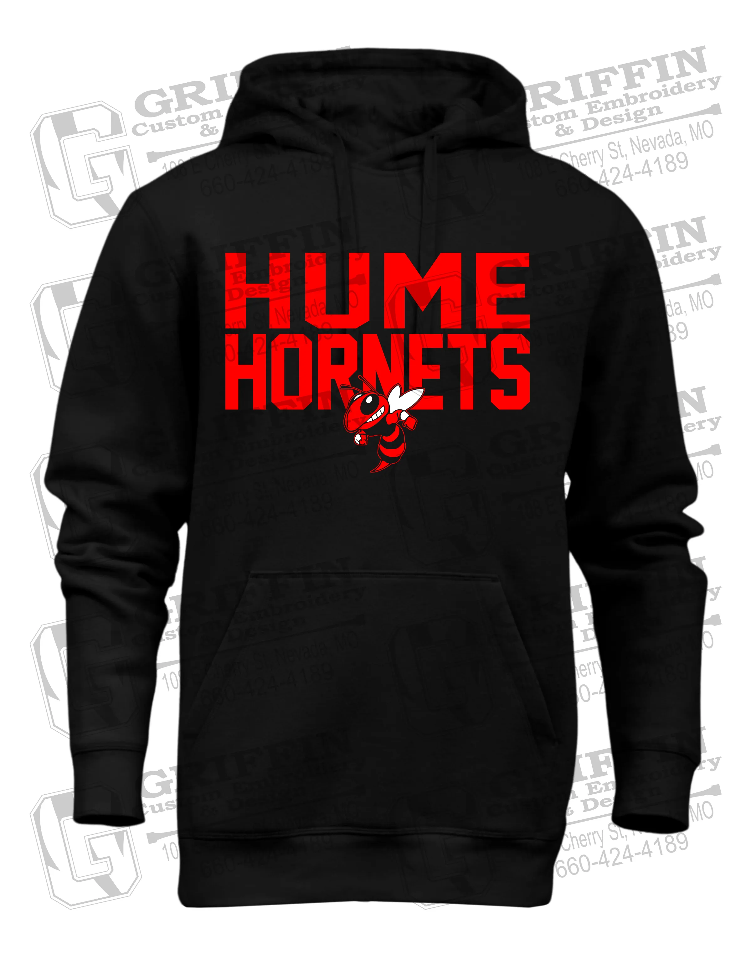 Heavyweight Fleece Hoodie - Hume Hornets 23-F