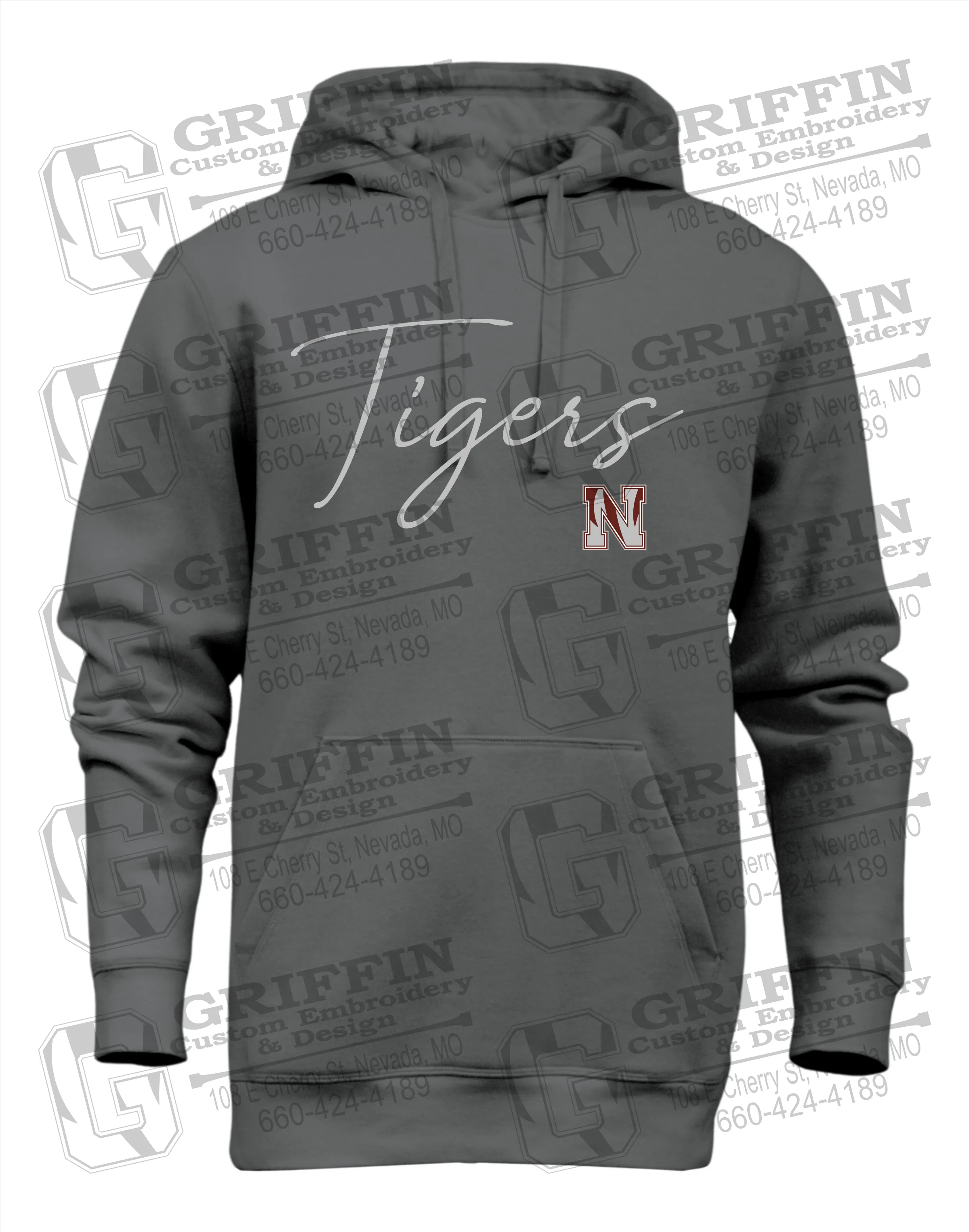 Heavyweight Fleece Hoodie - Nevada Tigers 23-A