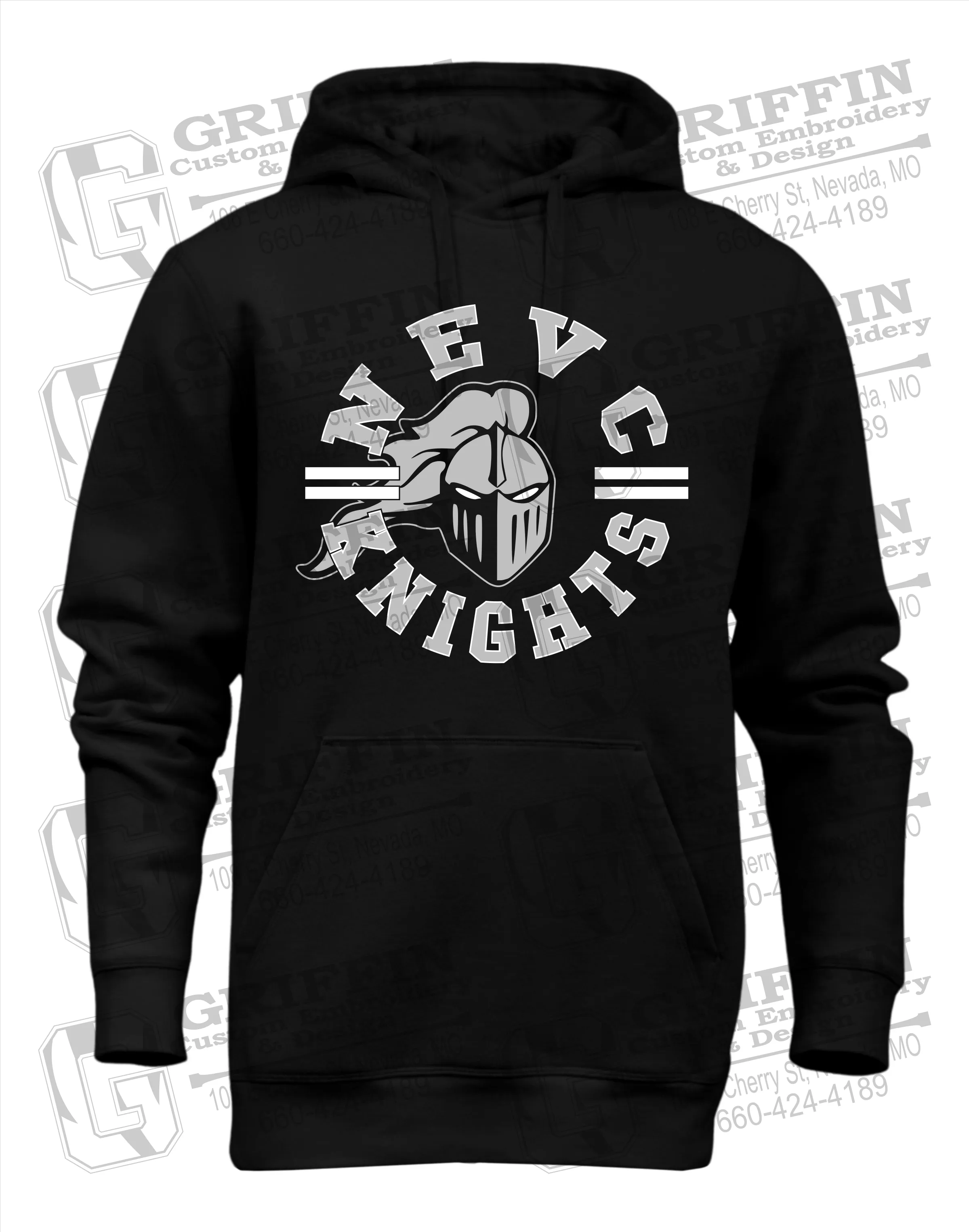 Heavyweight Fleece Hoodie - NEVC Knights 23-C