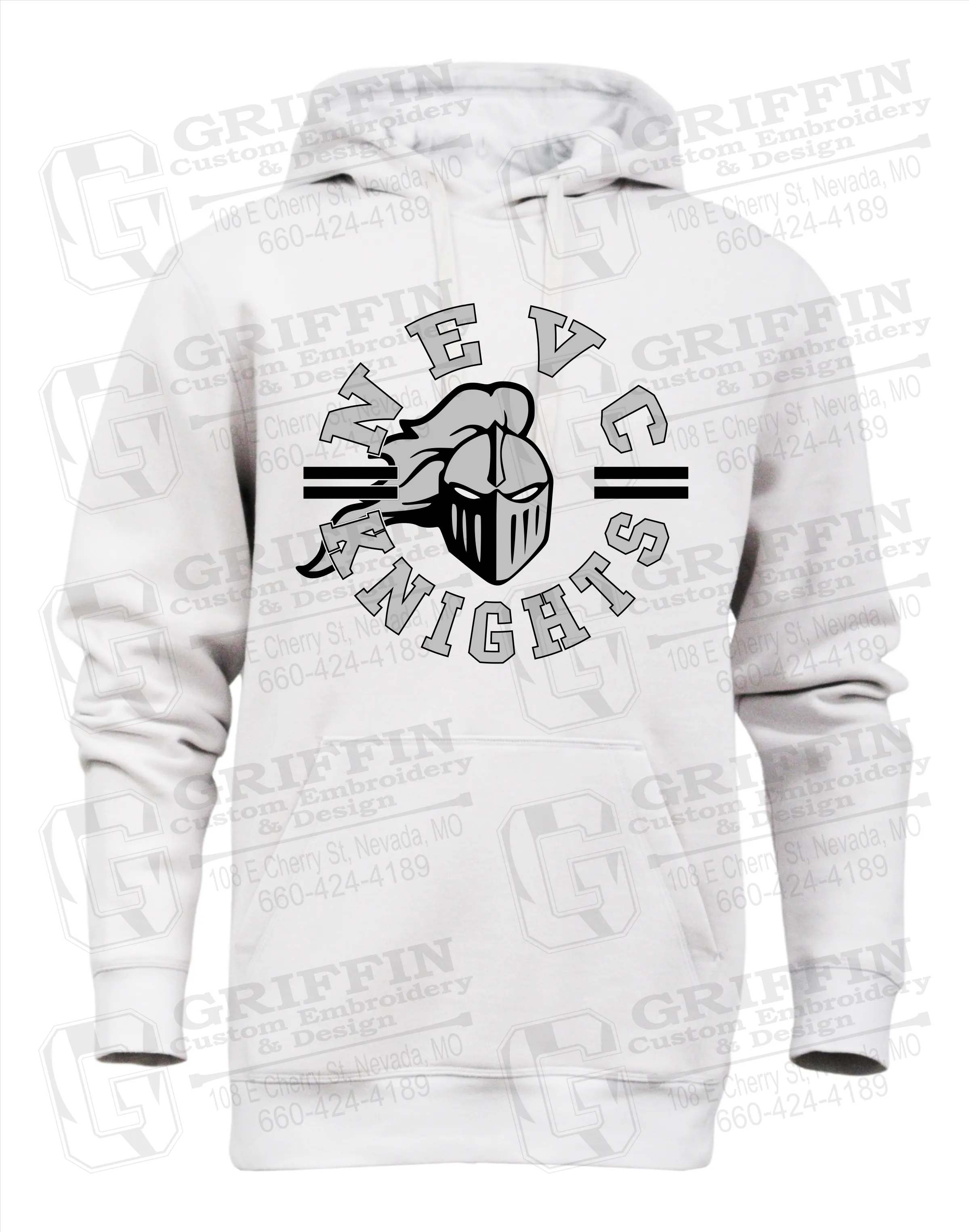 Heavyweight Fleece Hoodie - NEVC Knights 23-C