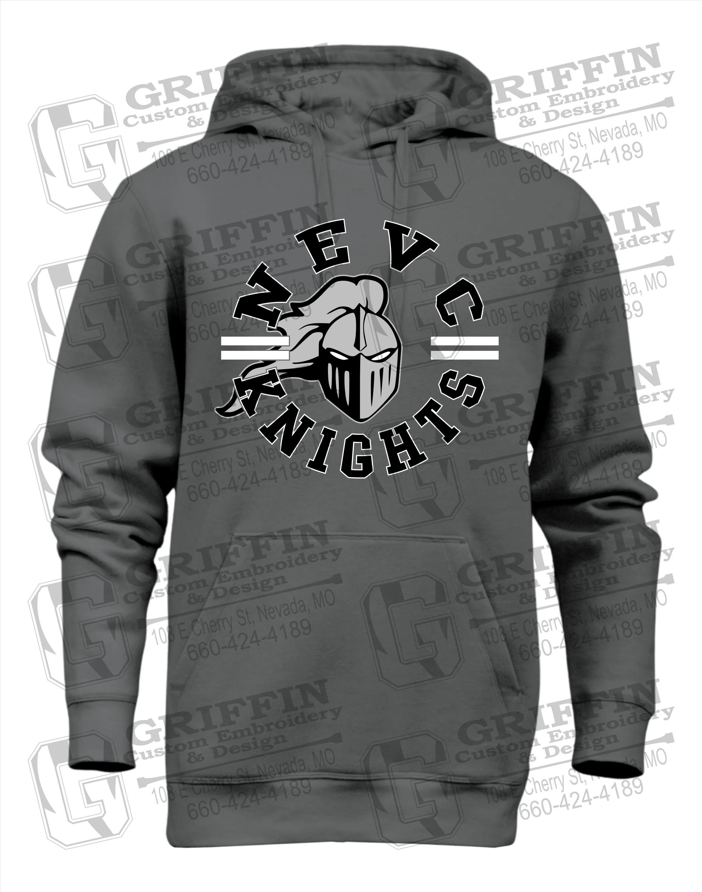 Heavyweight Fleece Hoodie - NEVC Knights 23-C