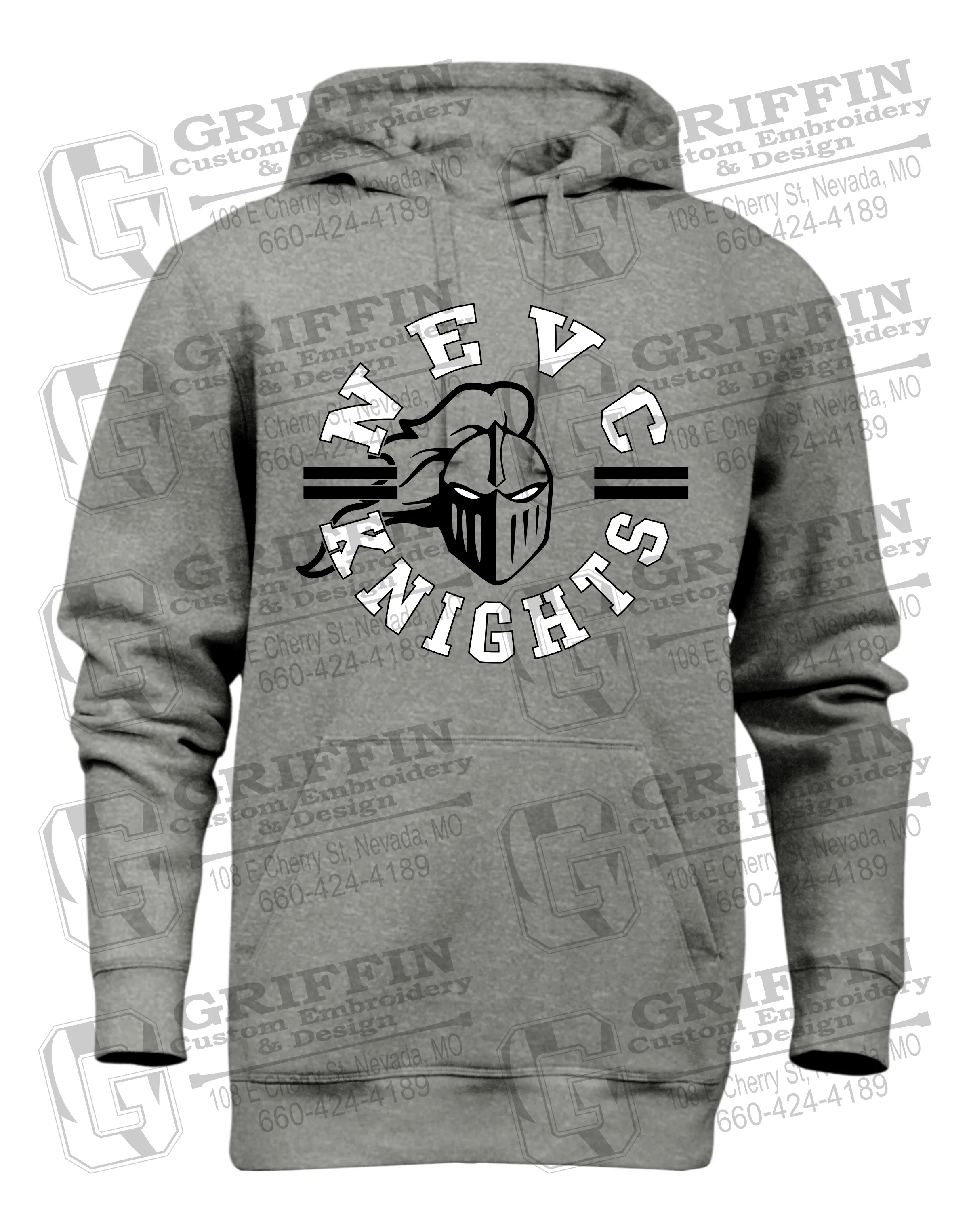 Heavyweight Fleece Hoodie - NEVC Knights 23-C