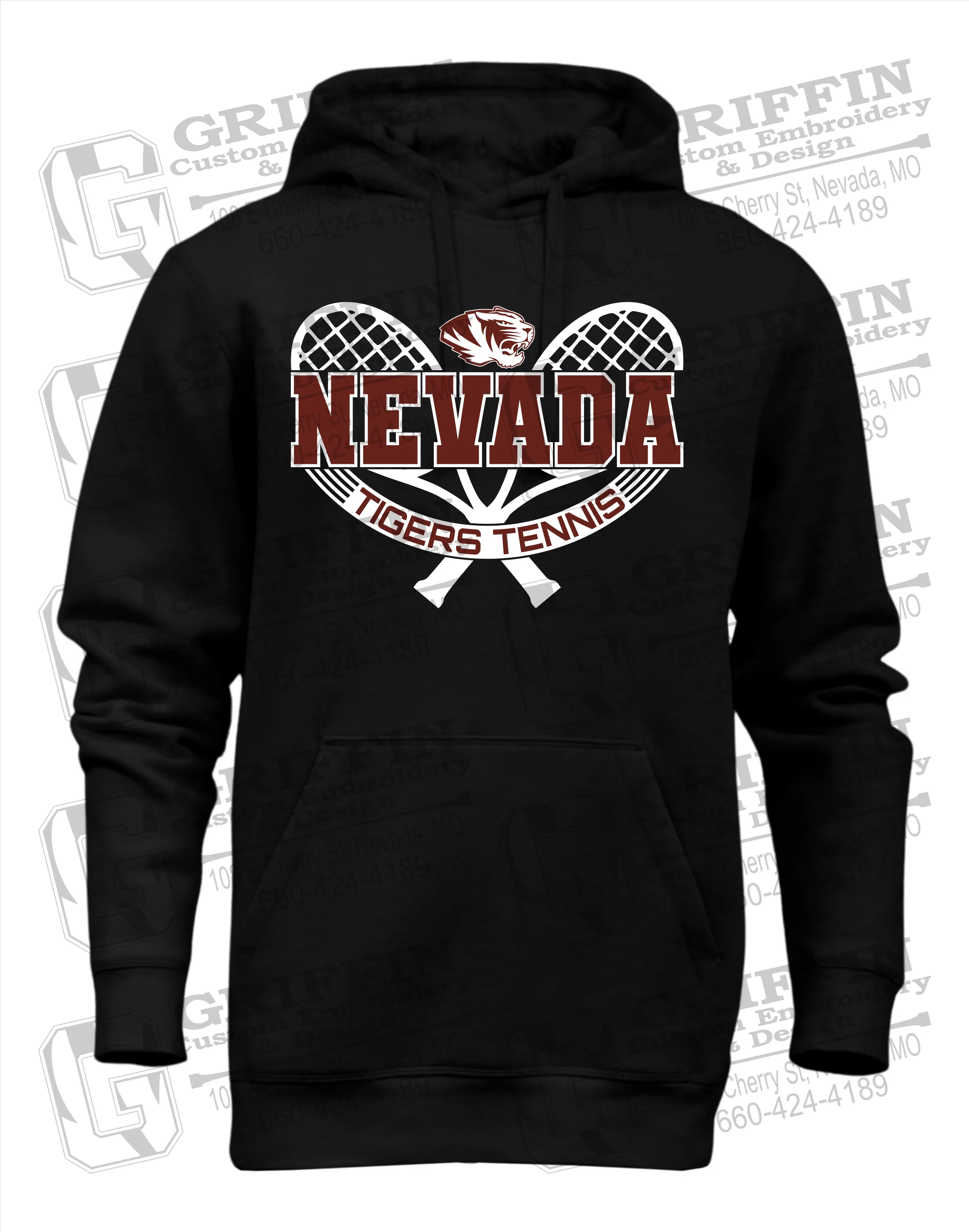 Heavyweight Fleece Hoodie - Tennis - Nevada Tigers 21-Y