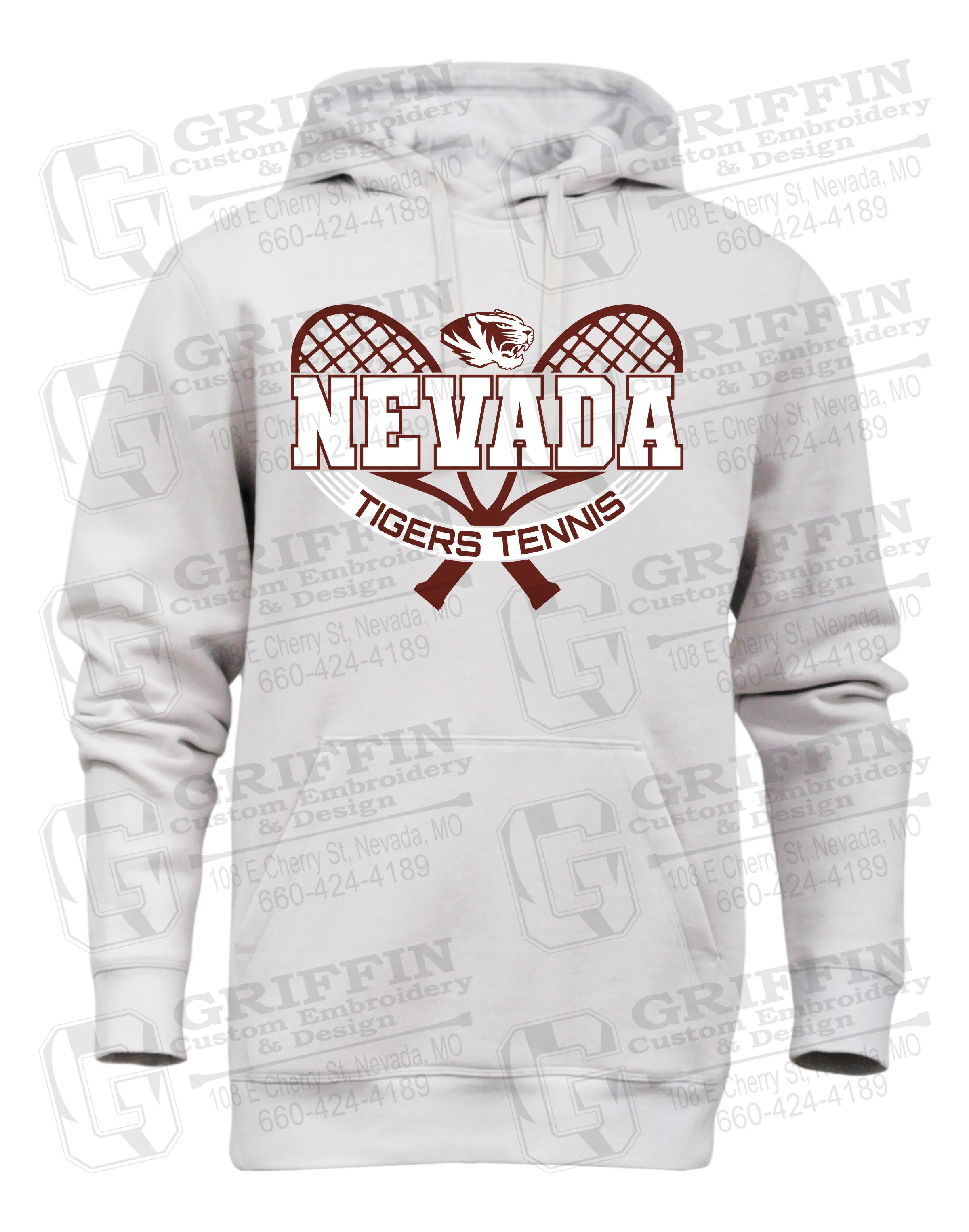 Heavyweight Fleece Hoodie - Tennis - Nevada Tigers 21-Y