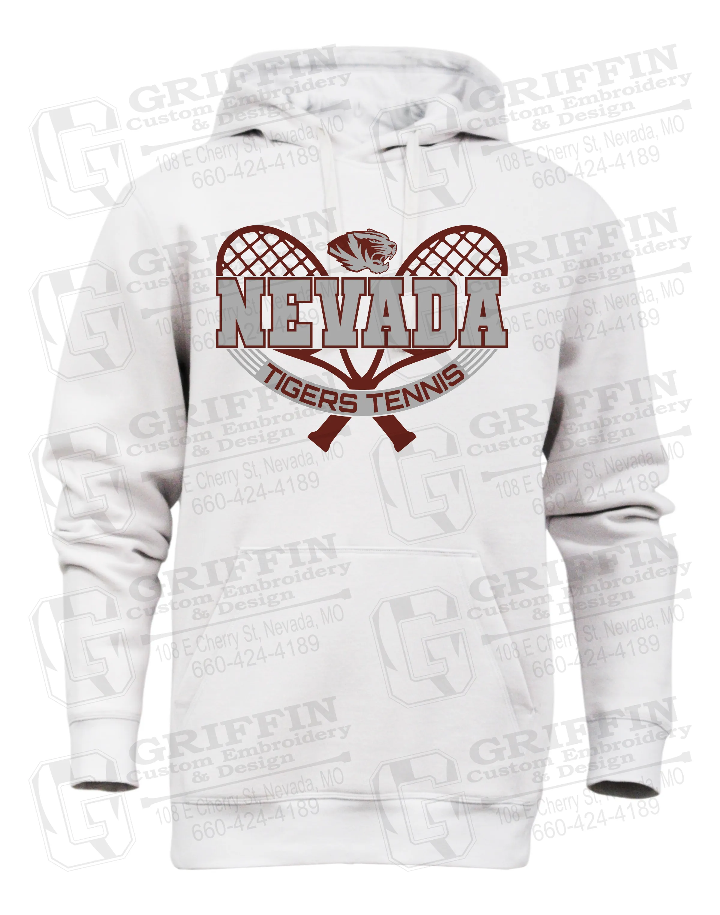 Heavyweight Fleece Hoodie - Tennis - Nevada Tigers 21-Y