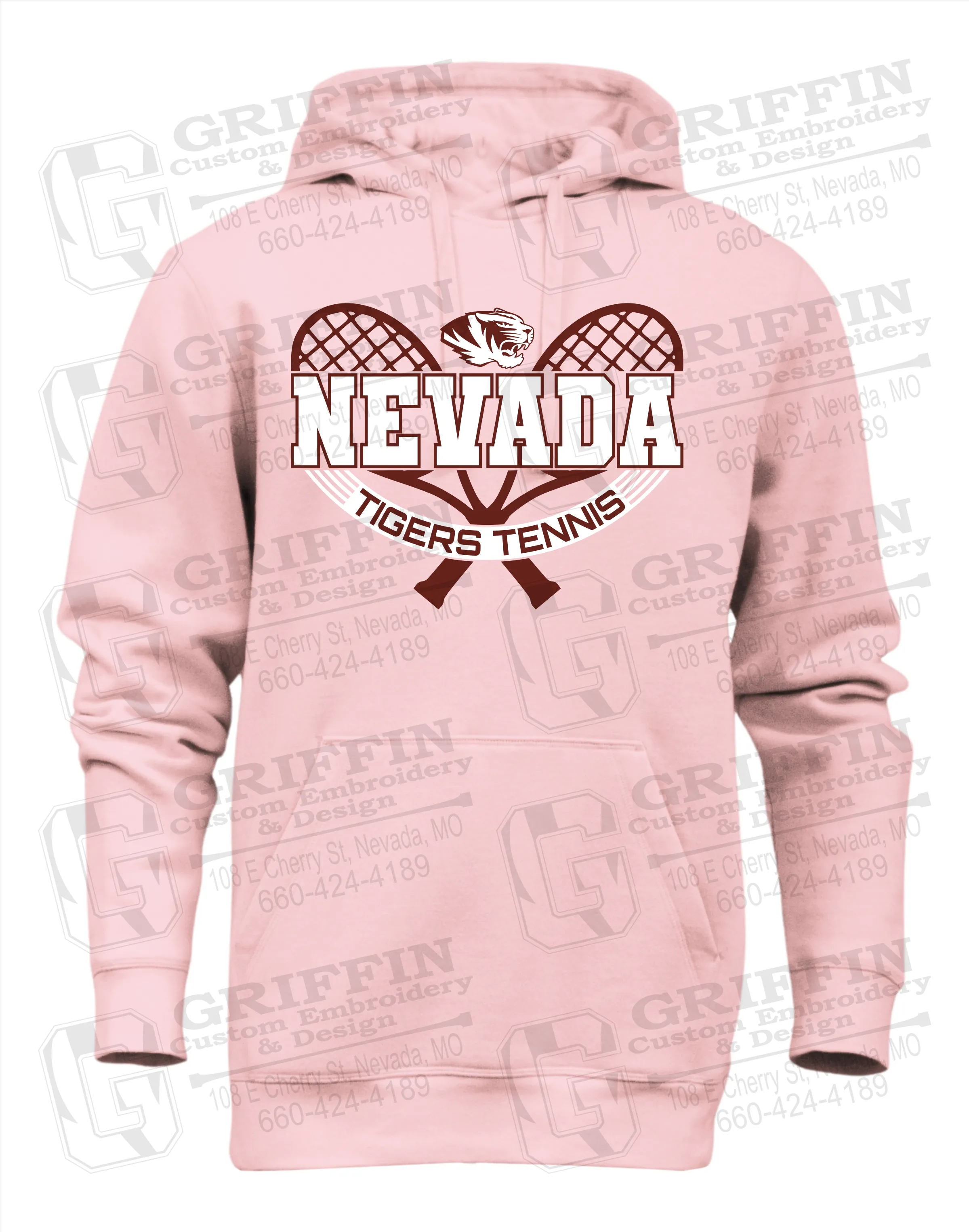 Heavyweight Fleece Hoodie - Tennis - Nevada Tigers 21-Y