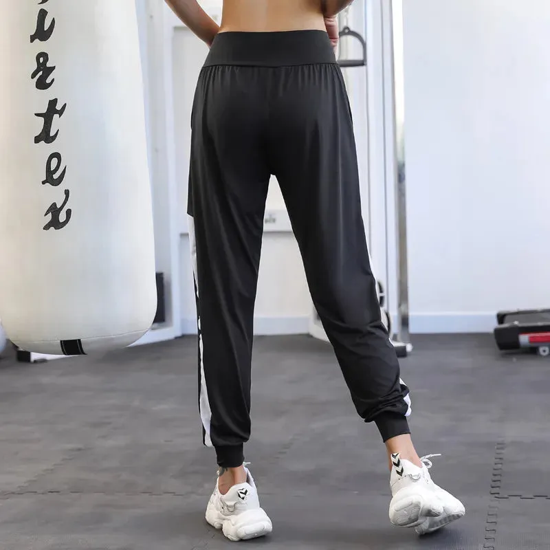 Hit Color Patchwork Baggy Harem Sweatpants