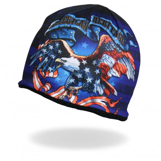 Hot Leathers Sublimated American Heritage Eagle Flag Beanie 3D Art