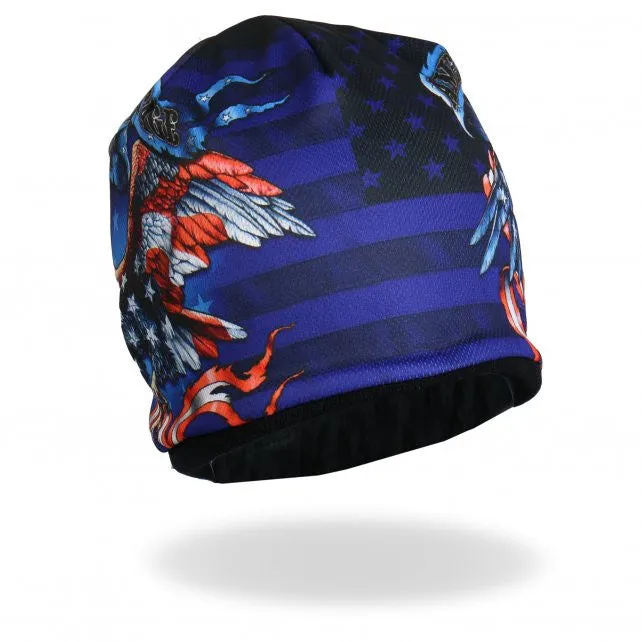 Hot Leathers Sublimated American Heritage Eagle Flag Beanie 3D Art