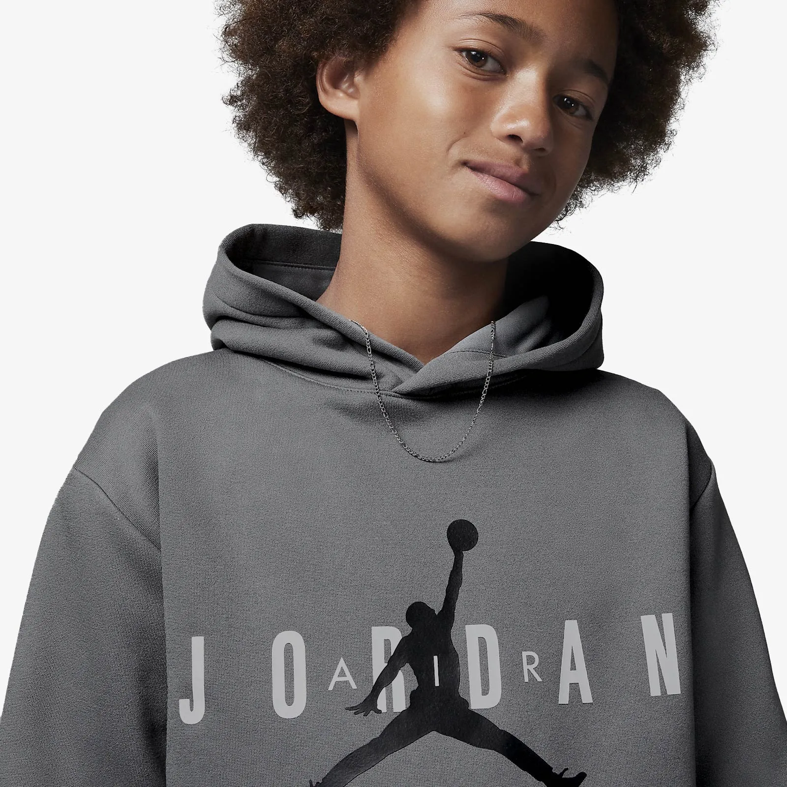 Jordan Jumpman Sustainable Youth Pullover Hoodie - Grey