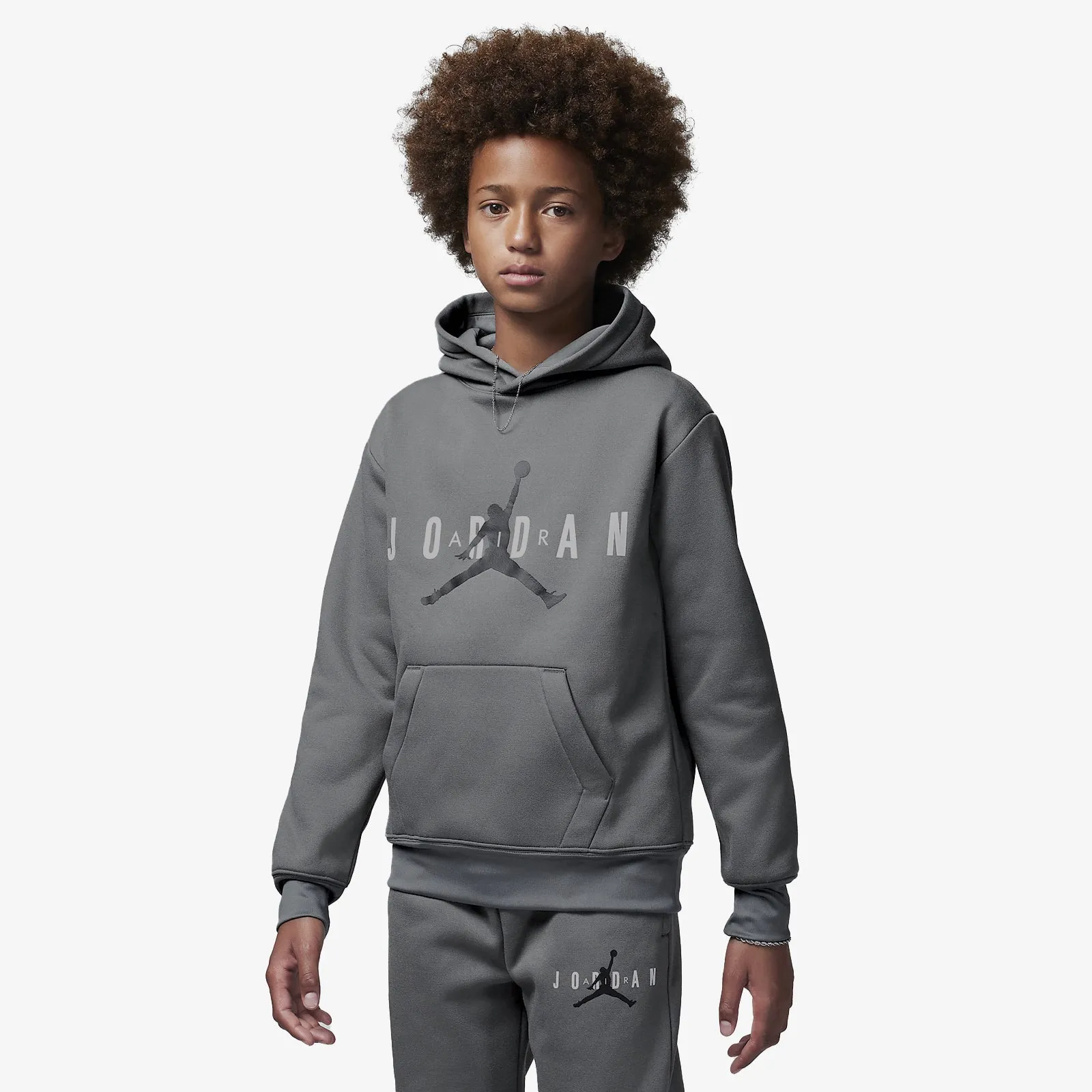 Jordan Jumpman Sustainable Youth Pullover Hoodie - Grey