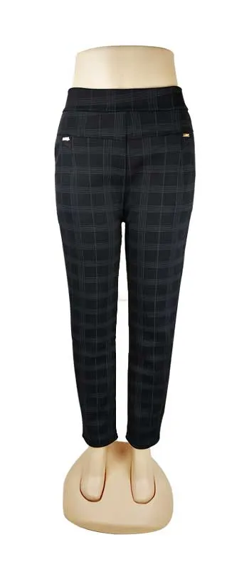 Ladies Plaid Thermal Trouser Pants Wholesale