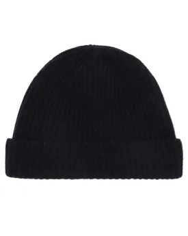 Lambswool Beanie Hat - Navy