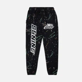 Lost Splattered Sweatpants Black