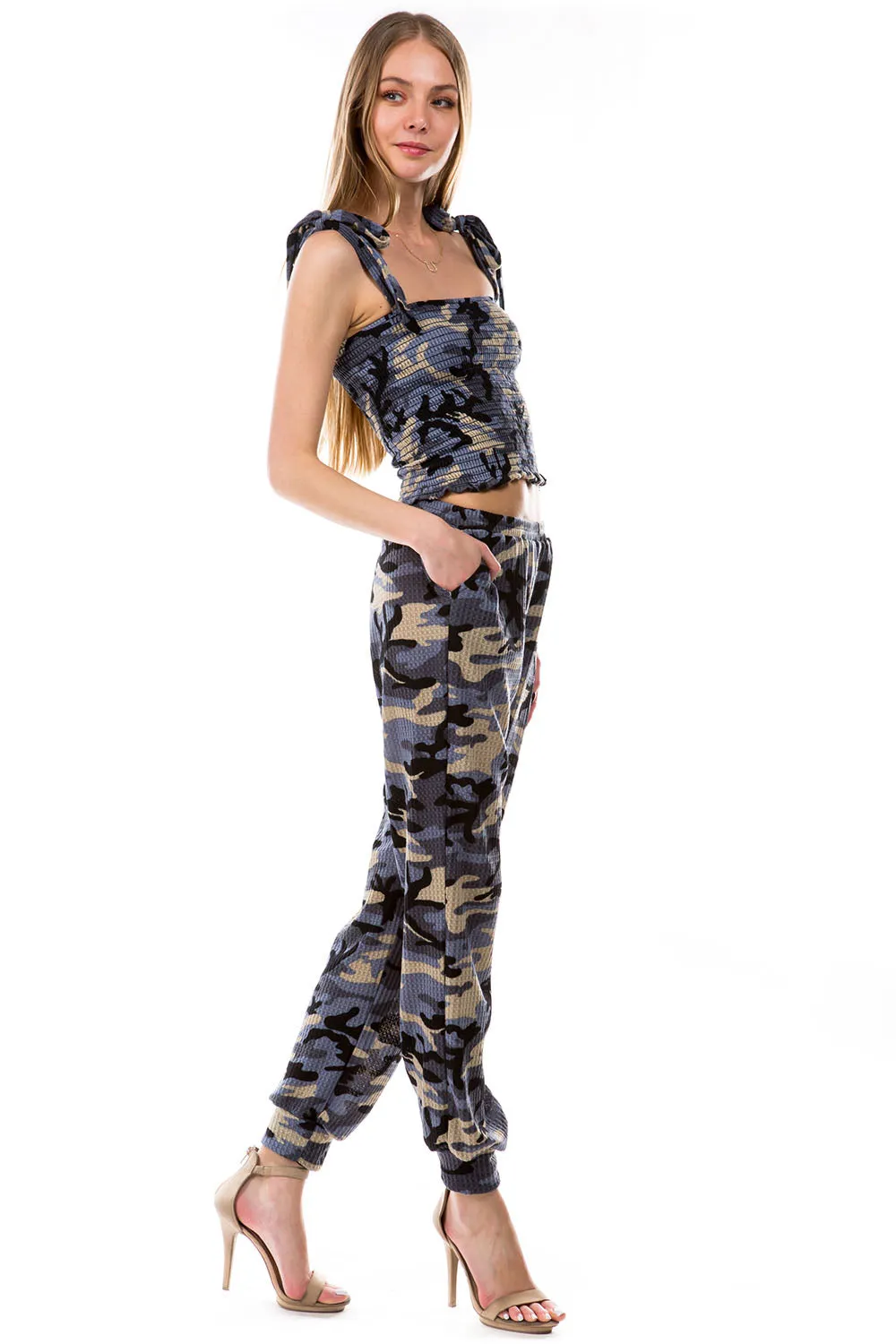 LUX JOGGER PANTS (BLUE CAMO)-VP2780