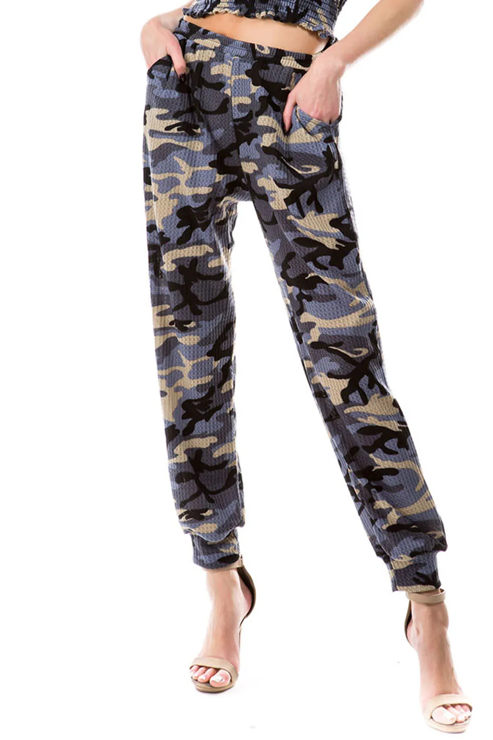 LUX JOGGER PANTS (BLUE CAMO)-VP2780