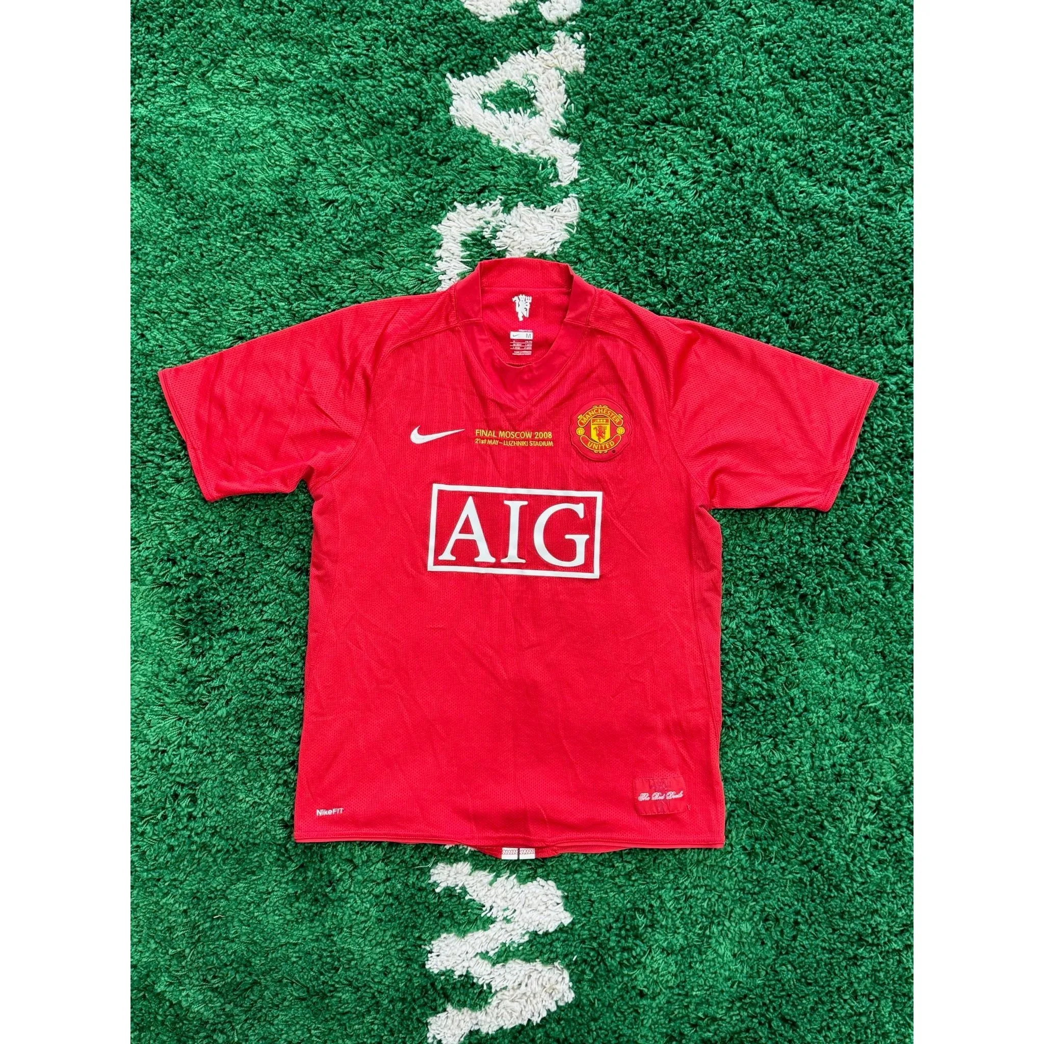 Manchester United Home Champions League Final Shirt 2008 M