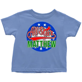 MATTHEW ALL STAR TODDLER T-SHIRT FOR MATTHEW